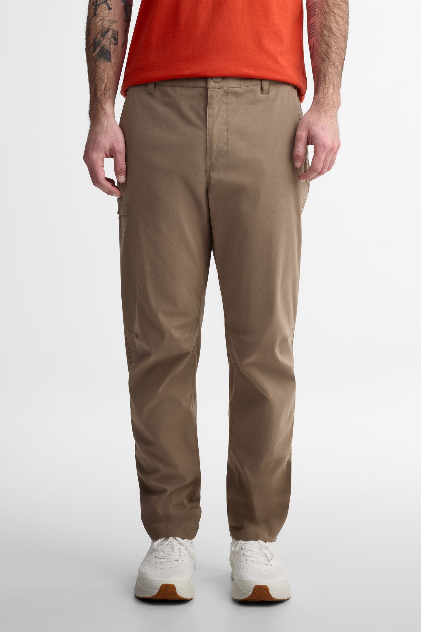Pantalon cargo coupe semi-ajustée BM - Homme && BRUN