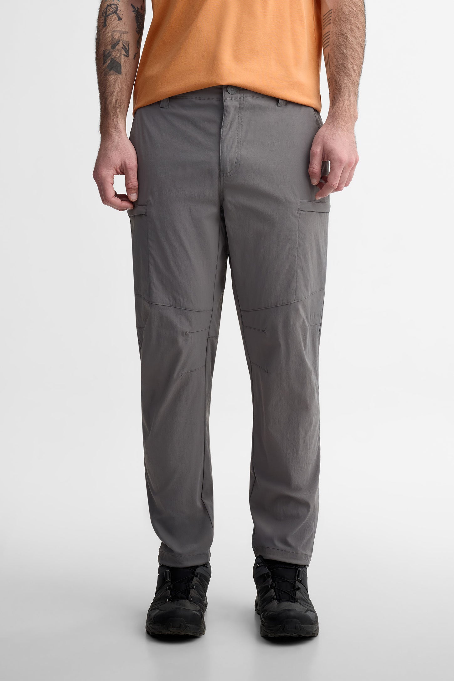 Pantalon cargo en ripstop BM - Homme && GRIS