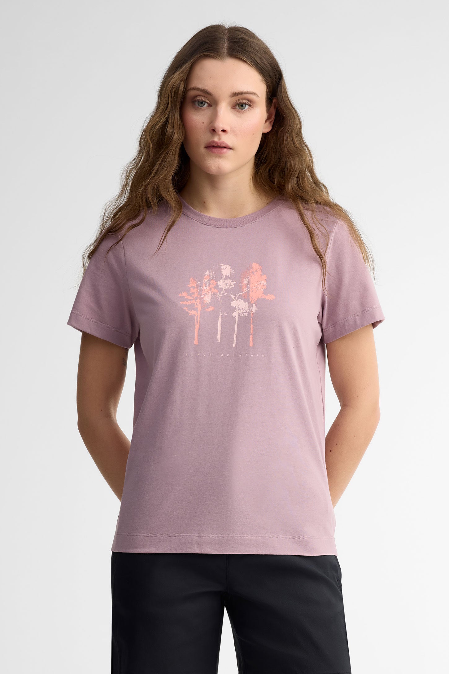 T-shirt col rond coton bio BM - Femme && ROSE