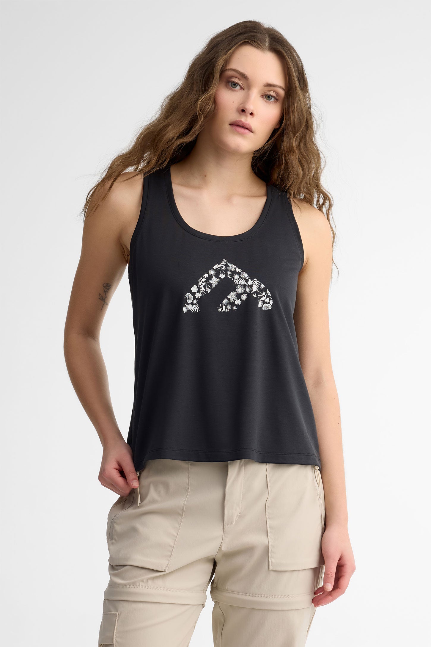 Camisole coupe semi-ajustée - Femme && GRIS FONCE