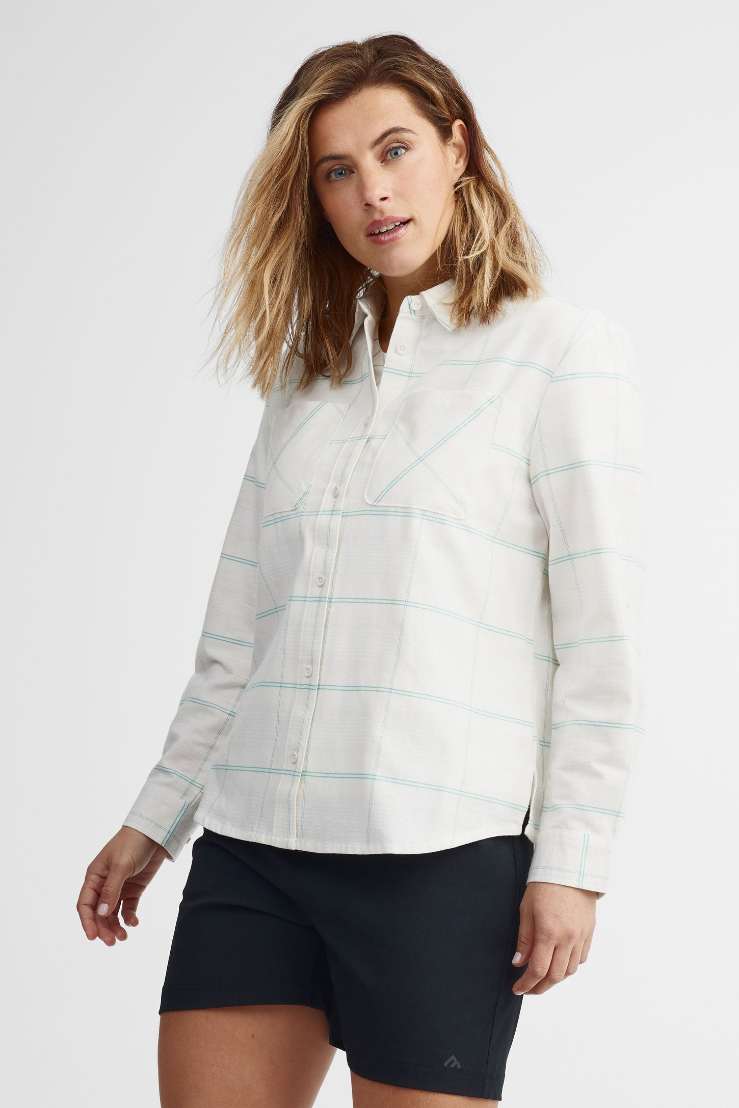 Chemise à carreaux en flanelle - Femme && BLANC MULTI