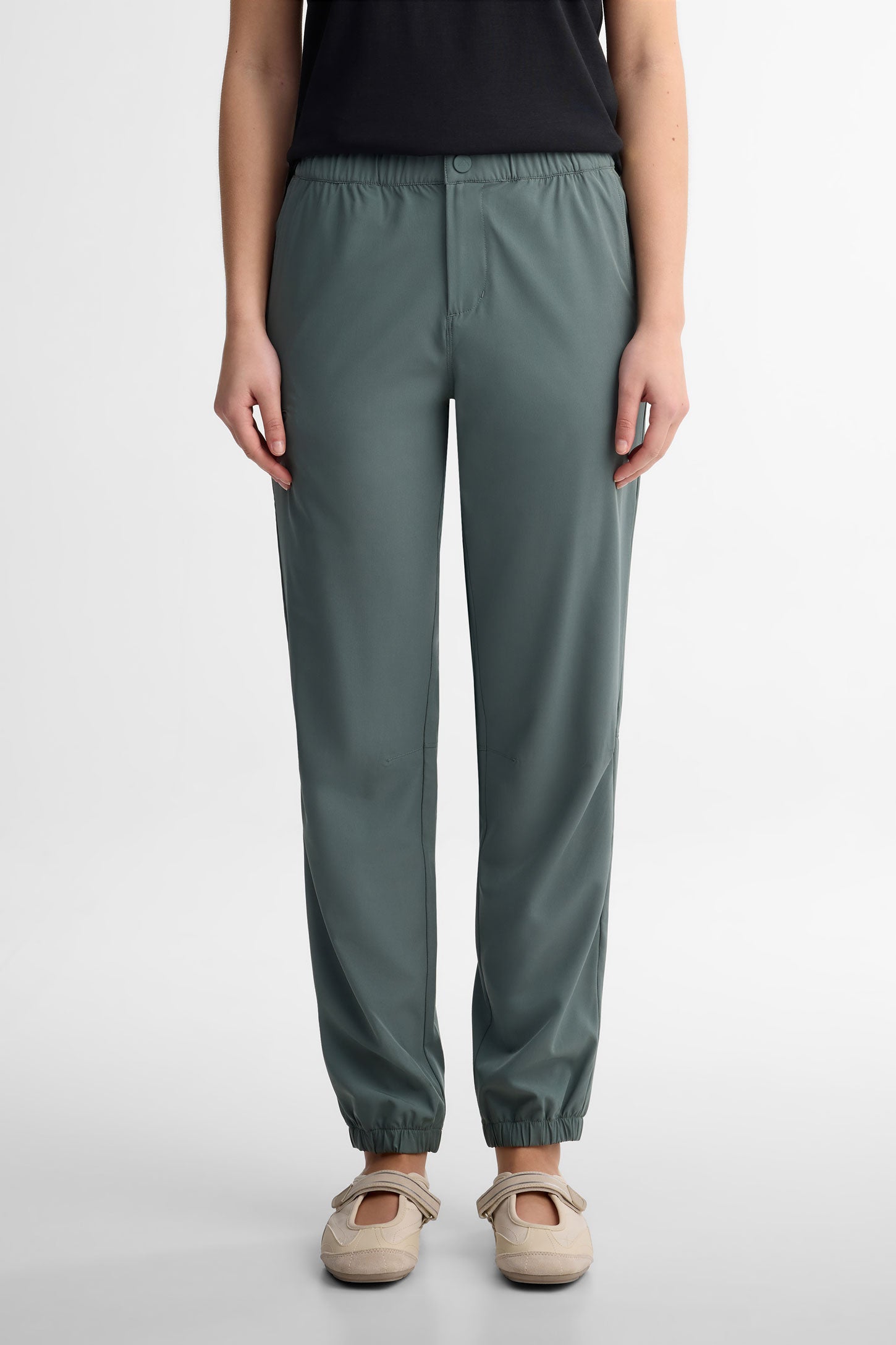 Pantalon jogger coupe droite BM - Femme && VERT