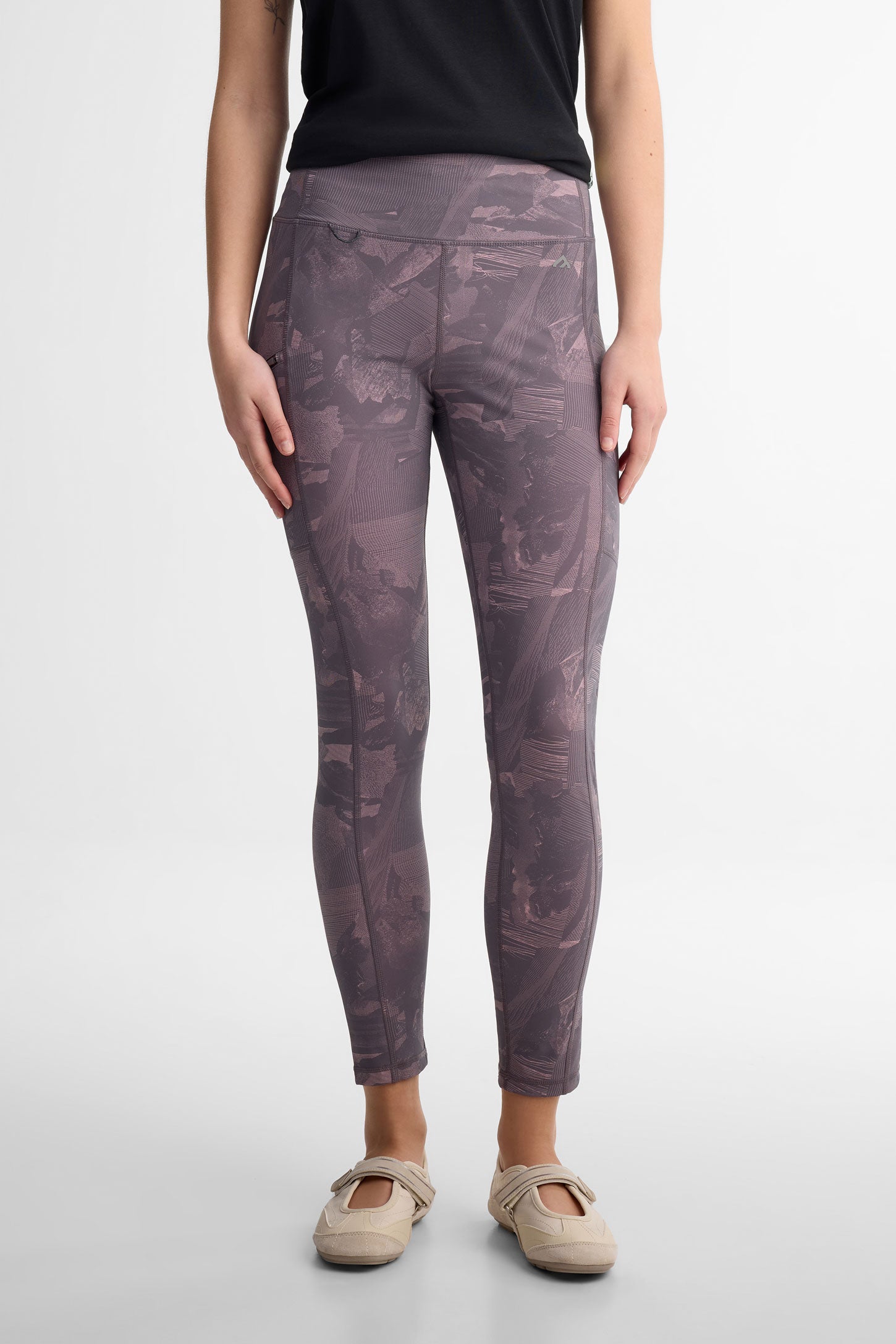 Legging compression - Femme && GRIS MULTI