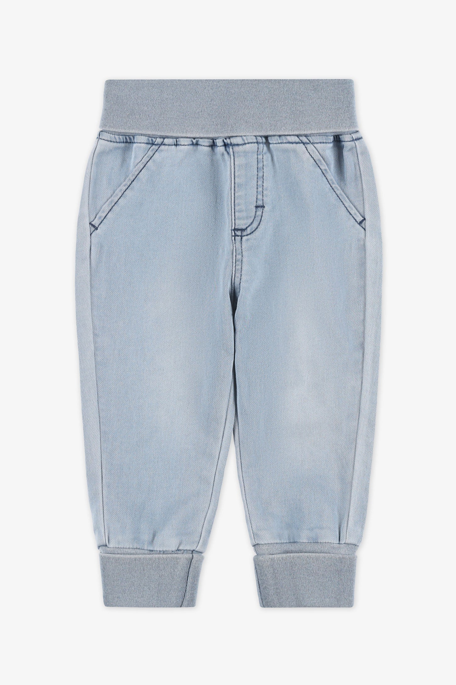 Jeans évolutifs - Bébé garçon && BLEU PALE