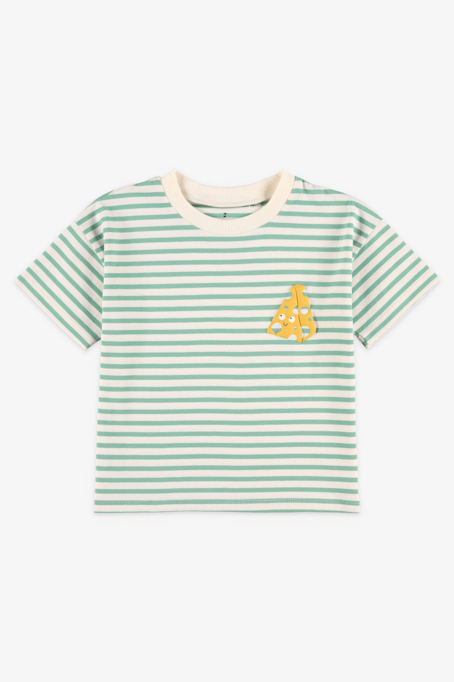 T-shirt col rond en coton, 2T-3T - Bébé garçon && VERT/MULTI