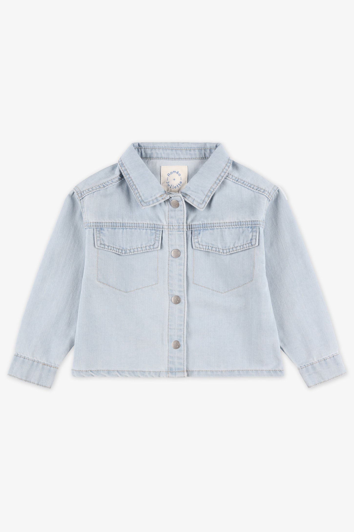 Veste en jeans - Enfant fille && BLEU PALE