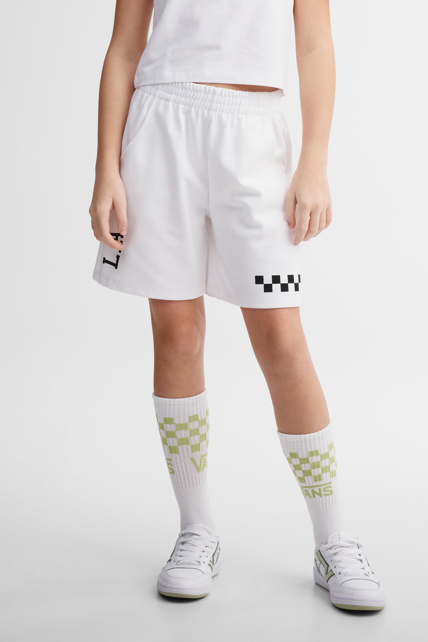 Short coton ouaté - Ado fille && BLANC