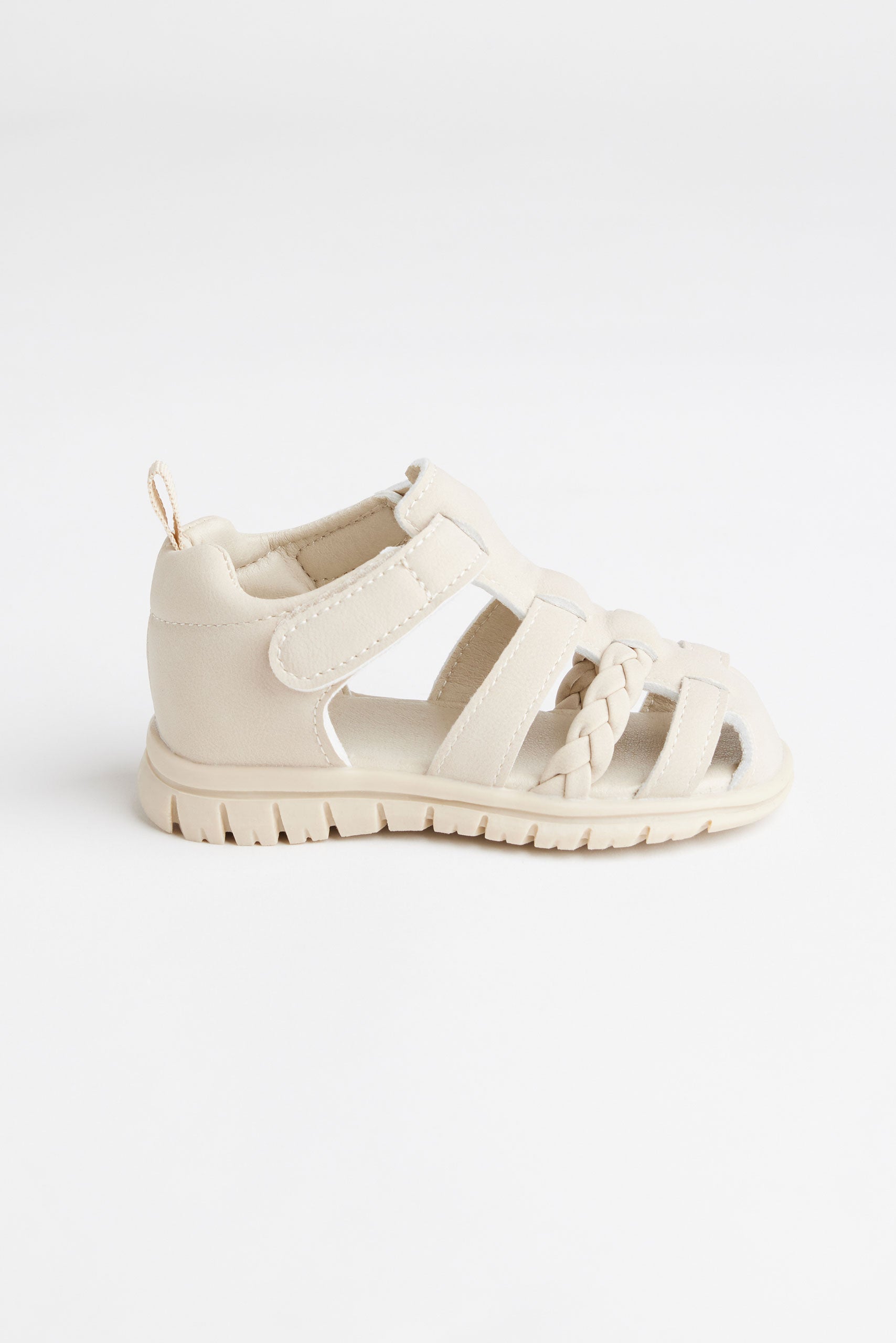 Sandales pêcheurs en nubuck - Bébé fille && BLANC CASSÉ