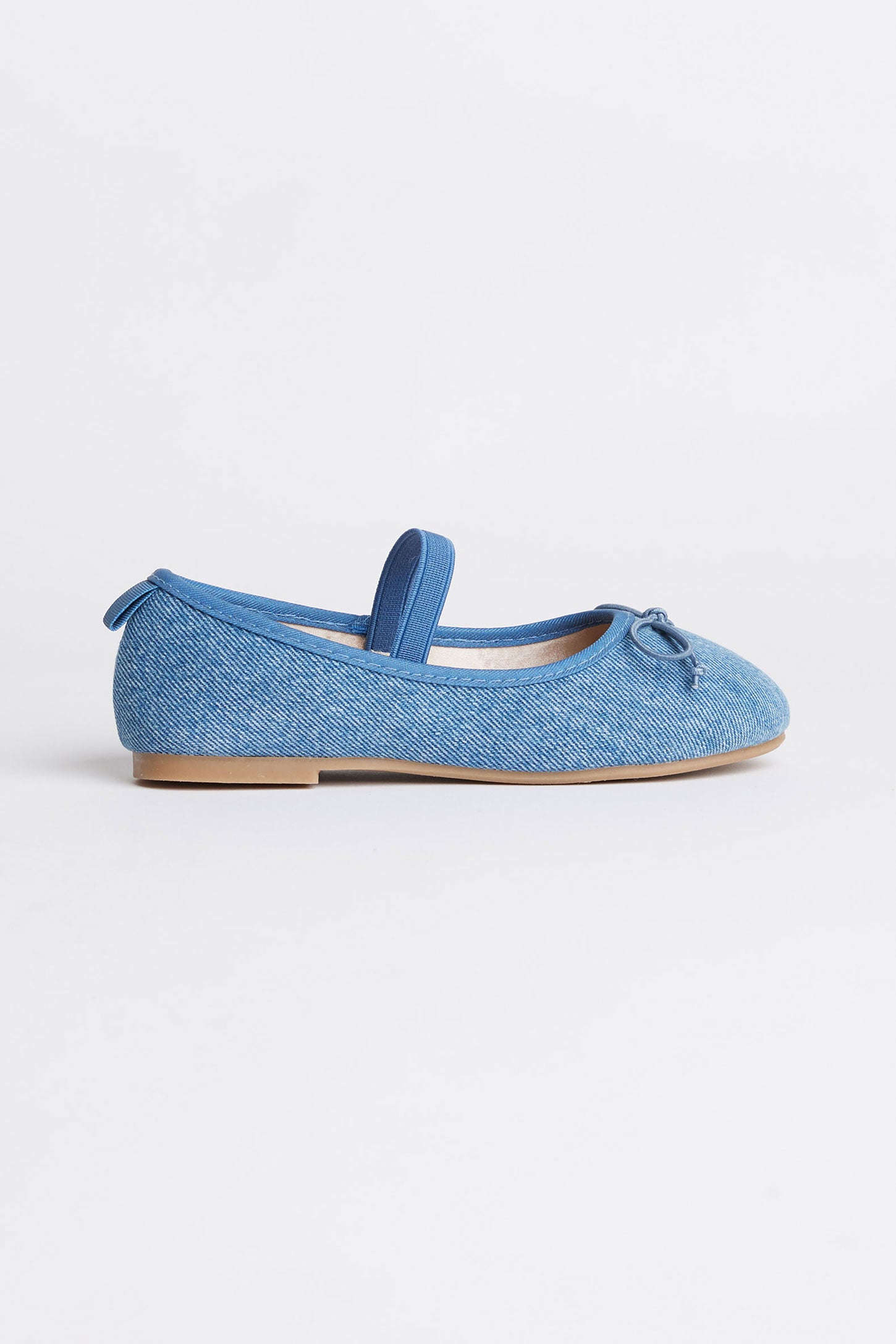 Ballerine en jeans - Enfant fille && BLEU