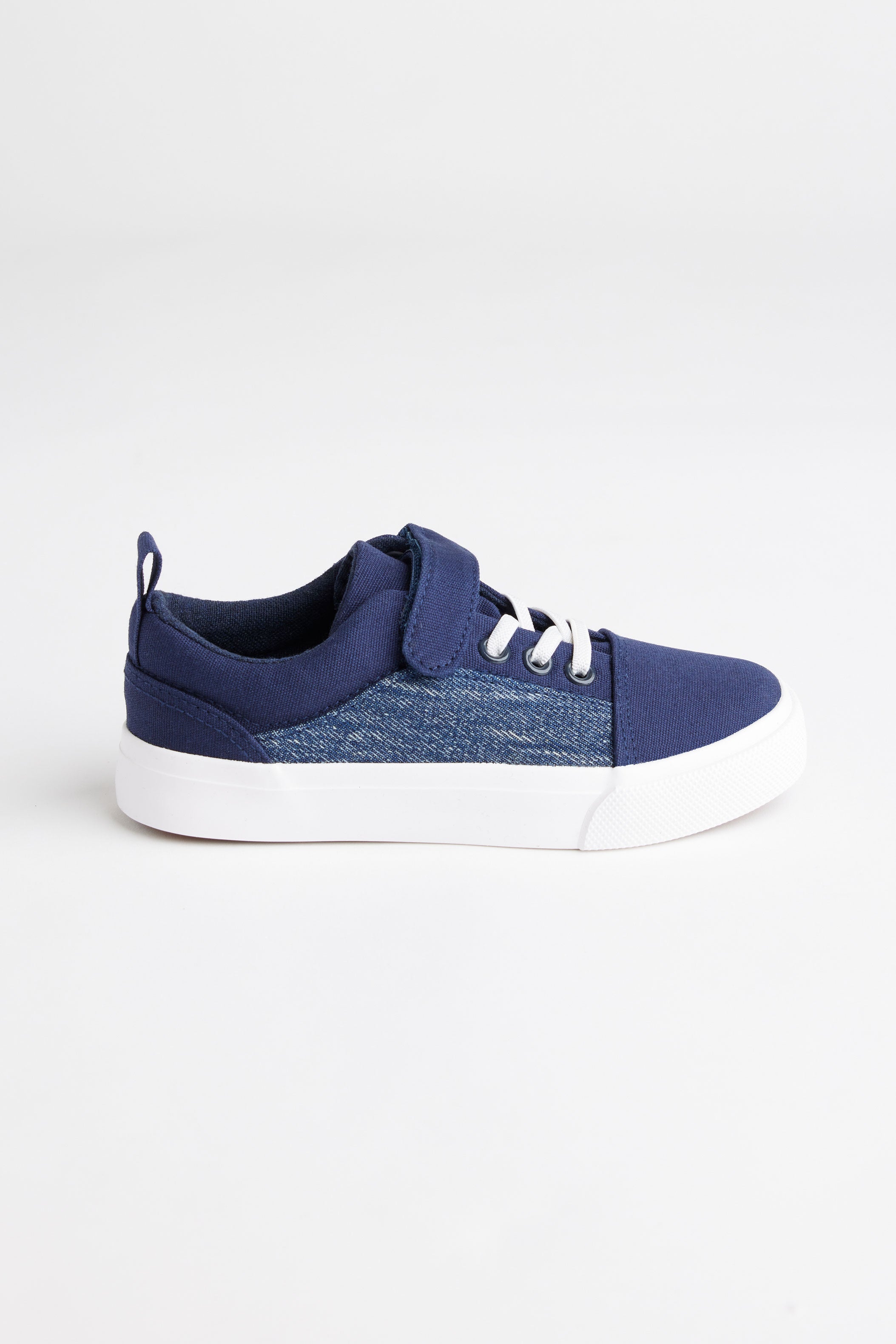 Souliers en canvas et denim - Enfant garçon && BLEU MARINE