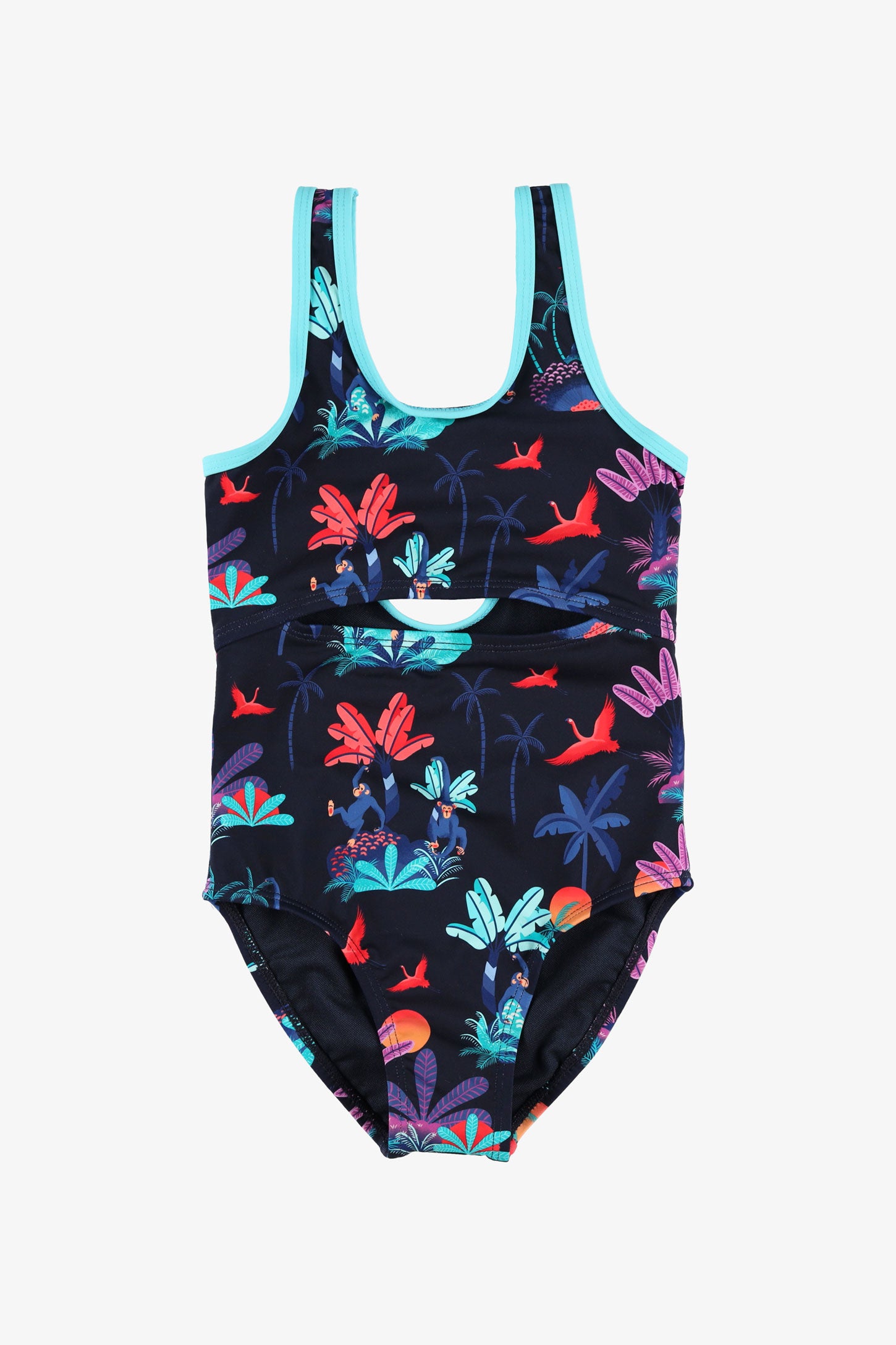 One-piece open back swimsuit Girls