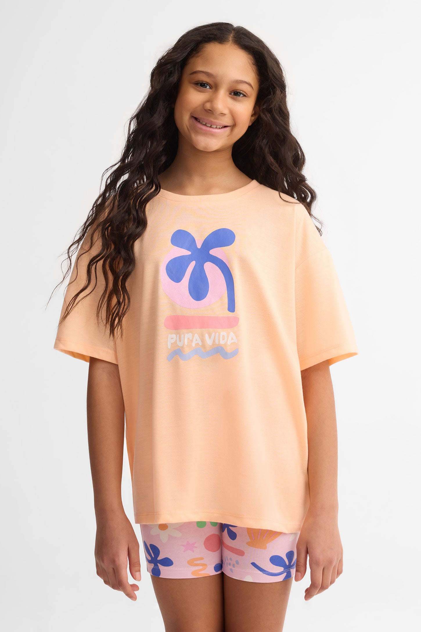 Pyjama 2-pièces coton, 2/40$ - Ado fille && ORANGE