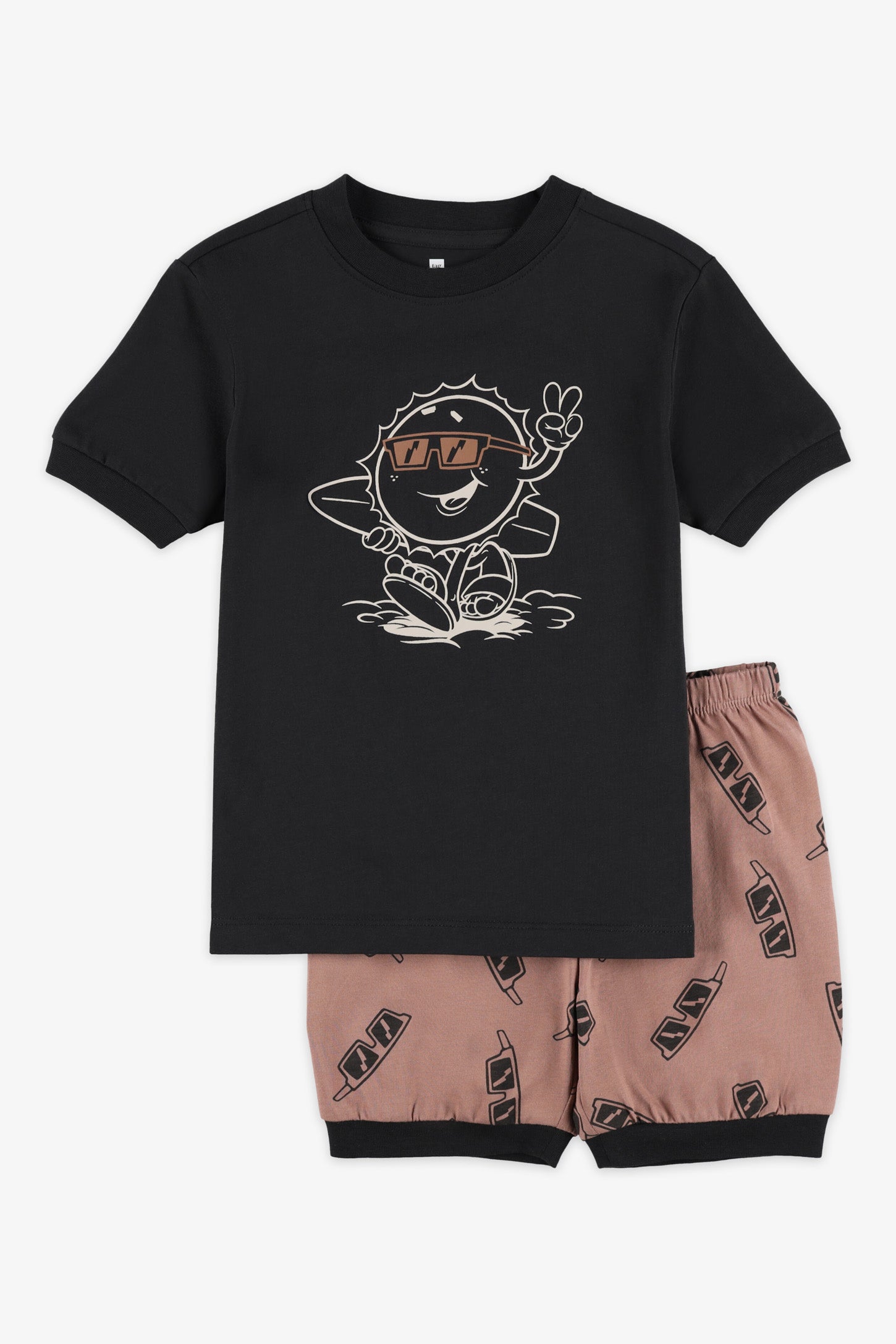 Pyjama 2-pièces coton, 2/35$ - Enfant garçon && NOIR