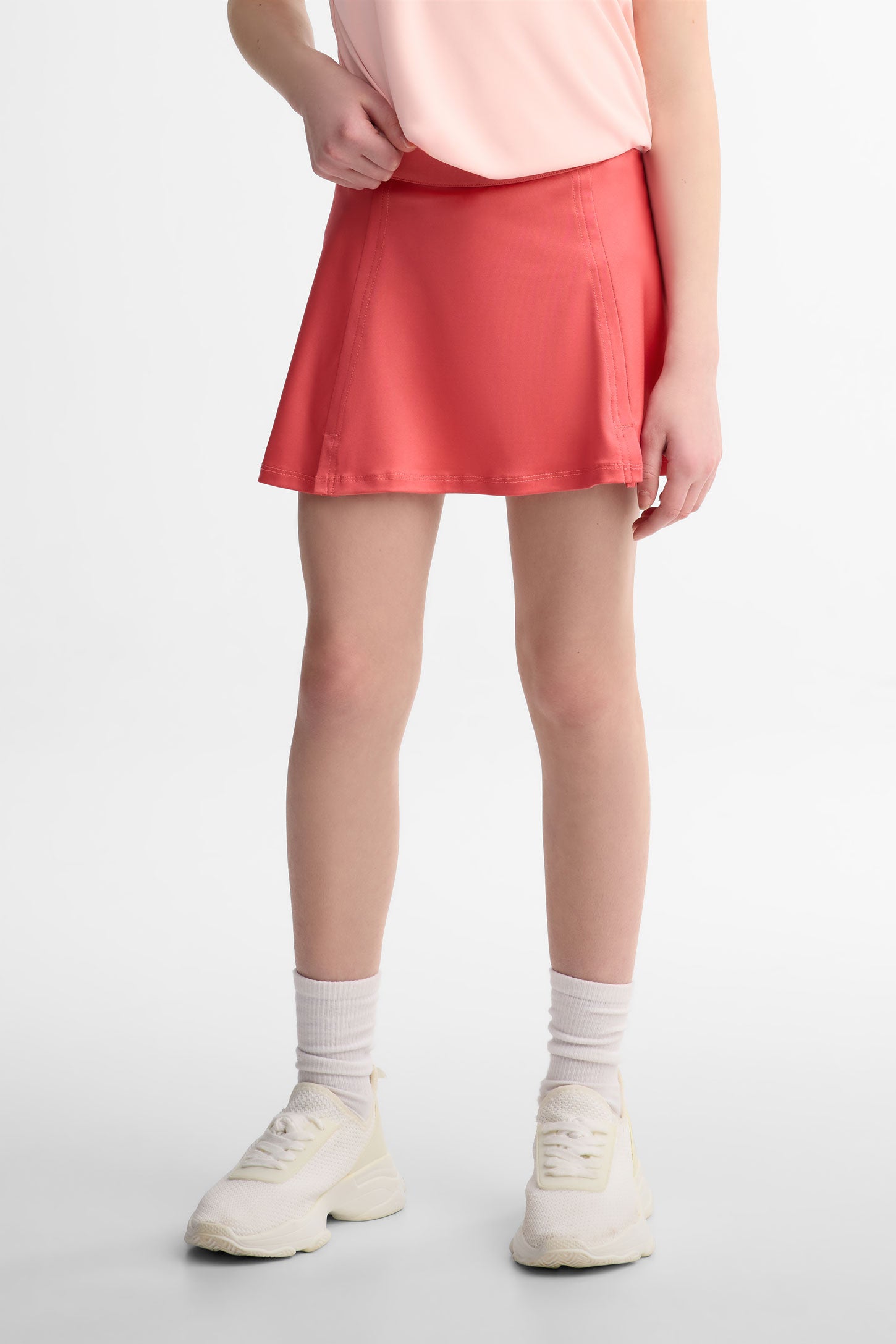 Jupe-short taille haute athlétique - Ado fille && ROSE