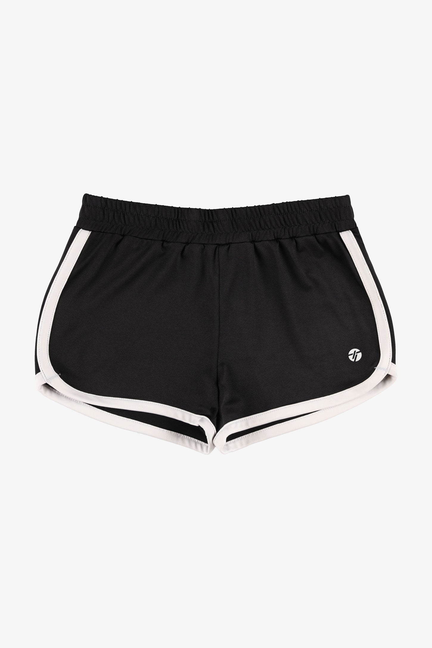 Short taille haute athlétique - Enfant fille && NOIR