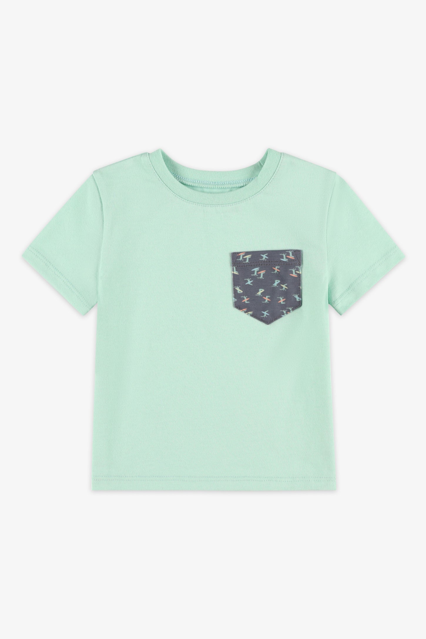 T-shirt à poche coton, 2T-3T, 2/15$ - Bébé garçon && VERT