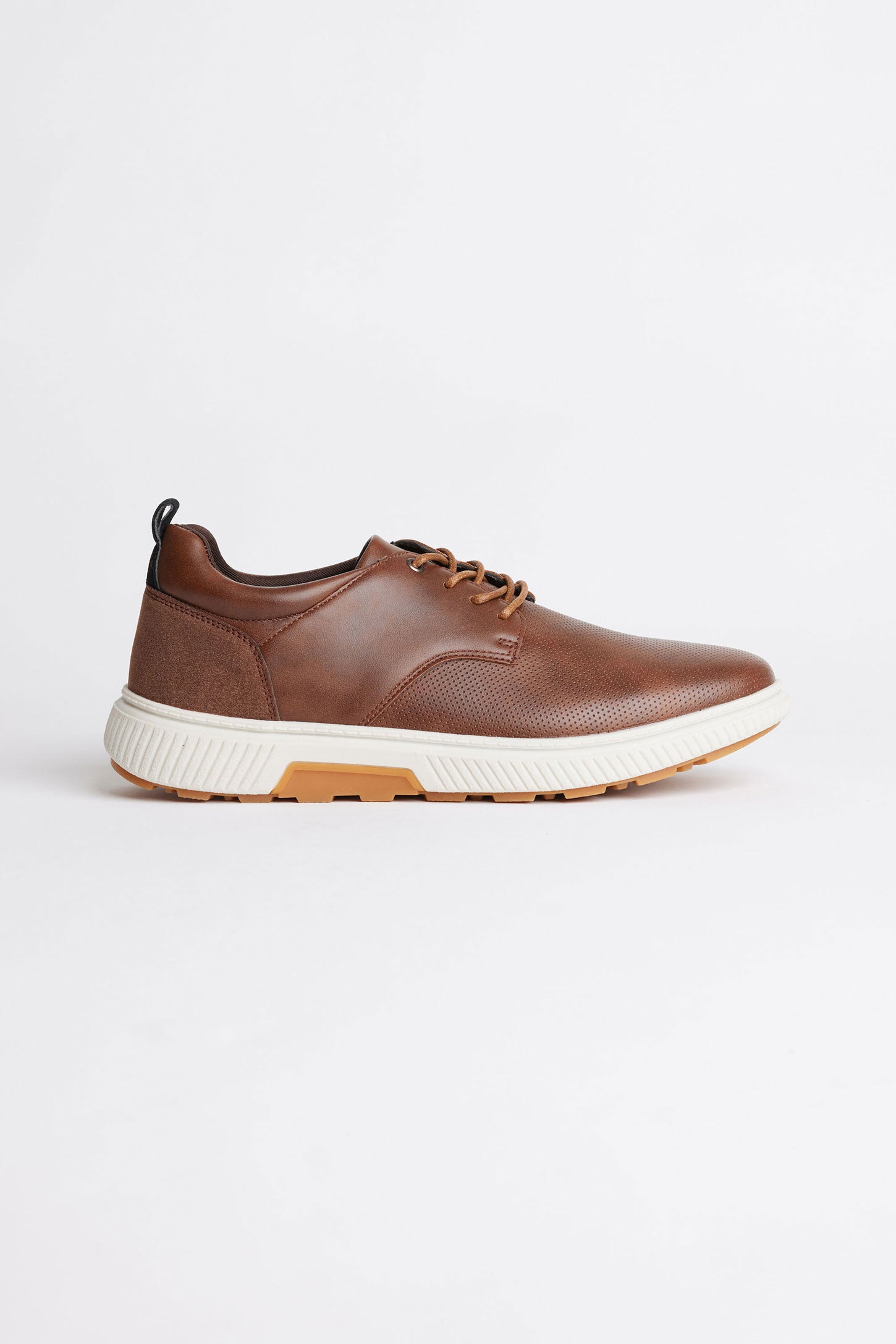 Chaussures simili cuir - Homme && COGNAC