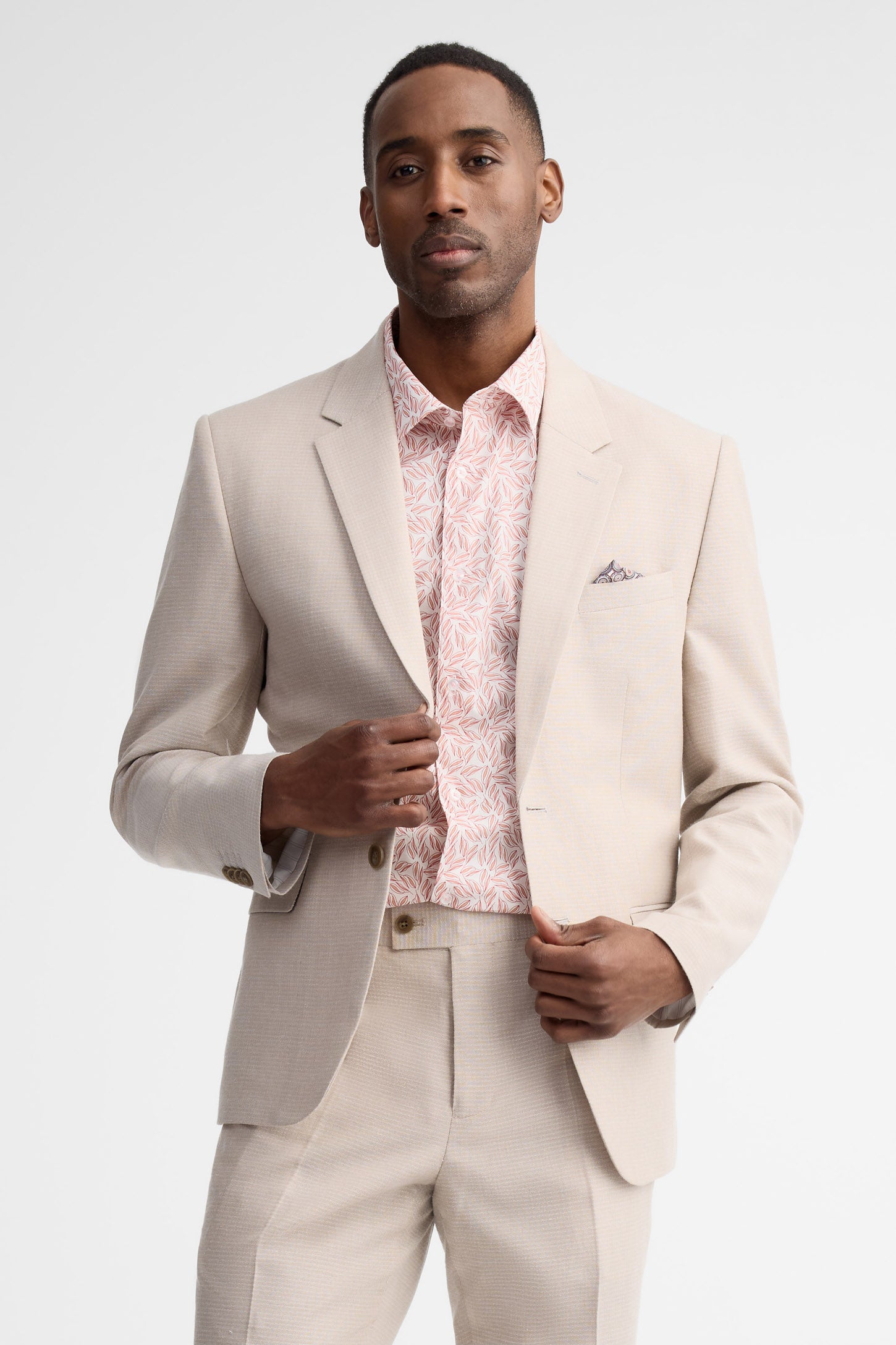 Veston lin habillé - Homme && BEIGE