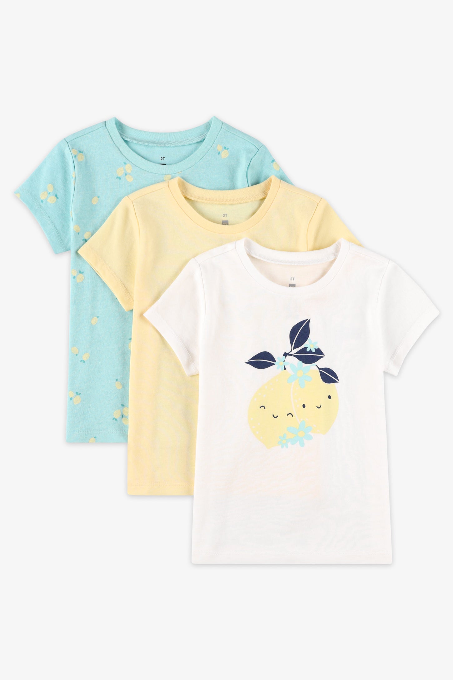 Lot de 3 t-shirts coton - Bébé fille && BLANC