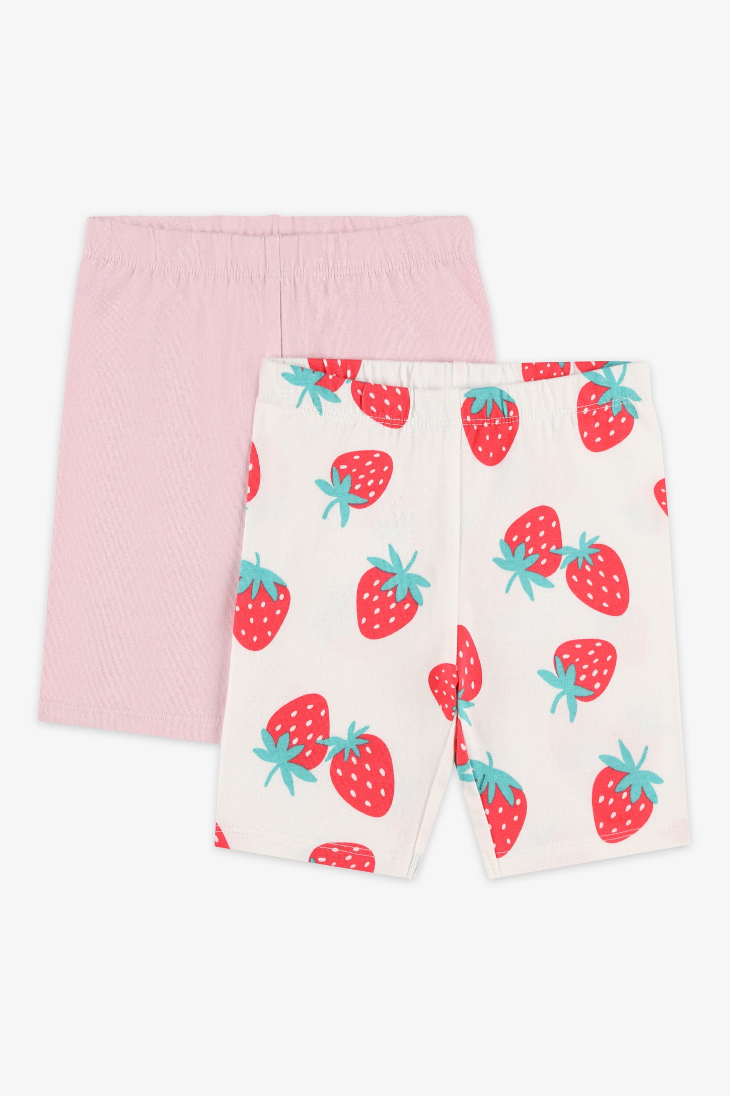 Pack of 2 cotton shorts - Baby girl
 && BLANC MULTI