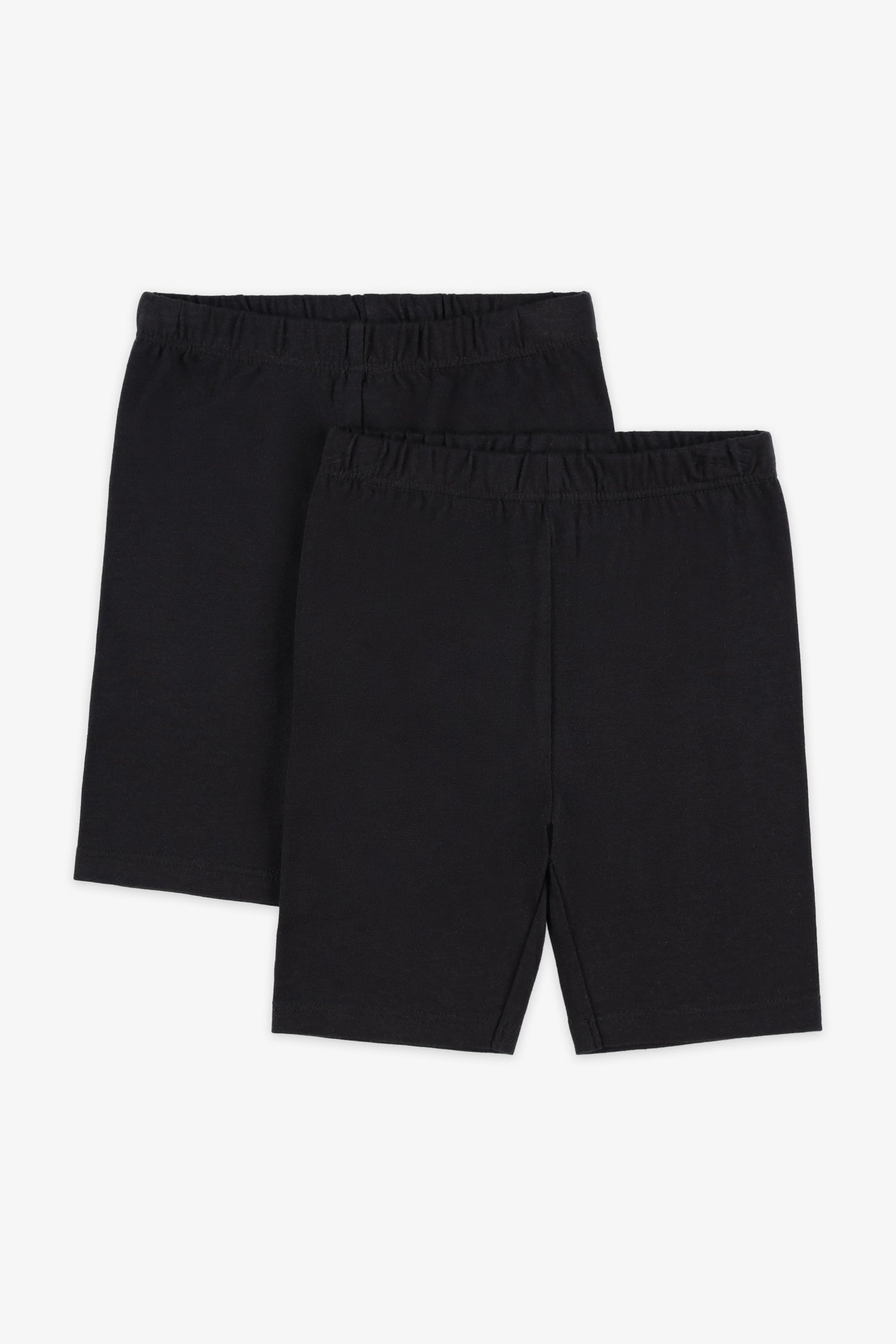 Lot de 2 cuissards en coton, 2T-3T - Bébé fille && NOIR