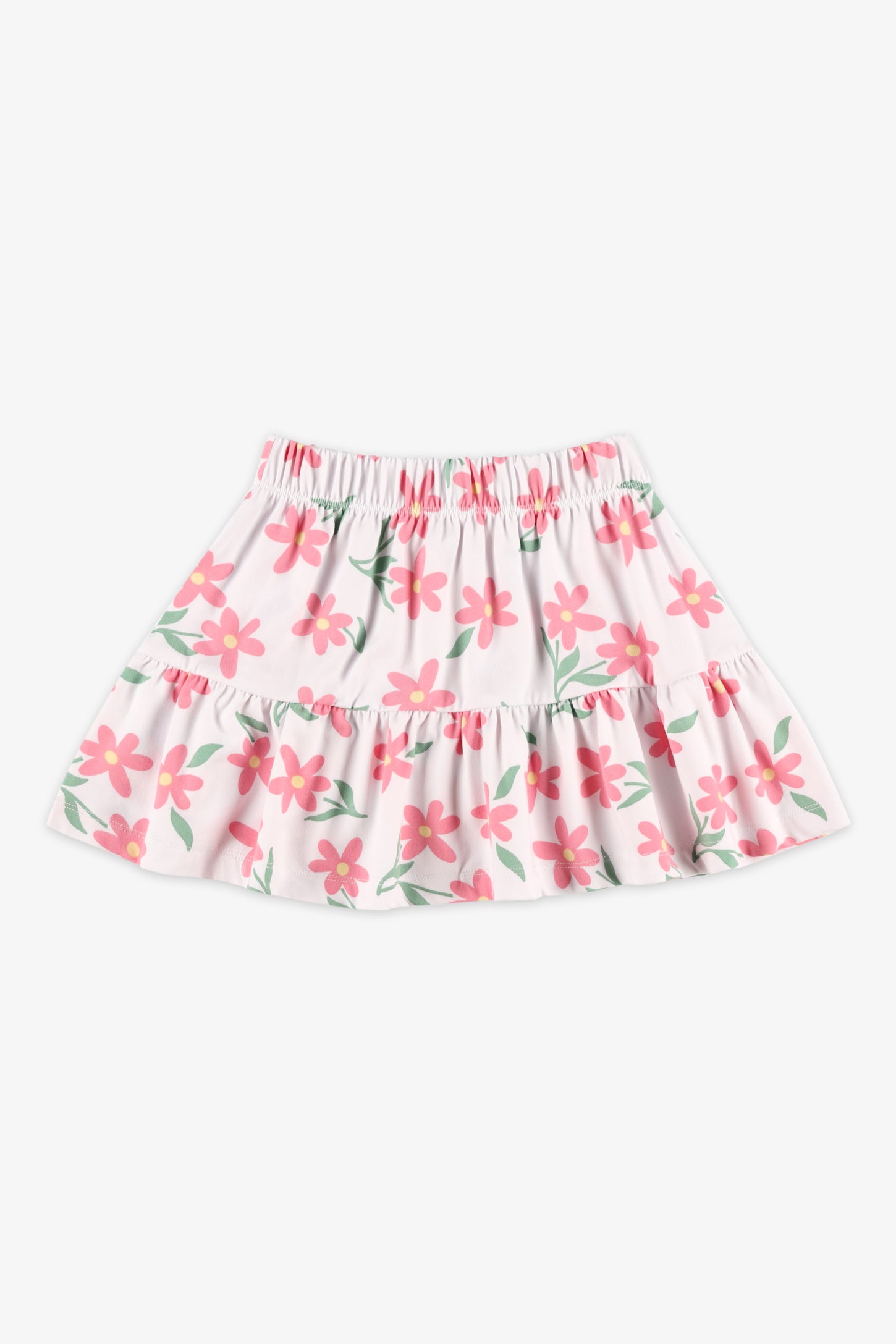 Jupe-short imprimé floral - Enfant fille && BLANC MULTI