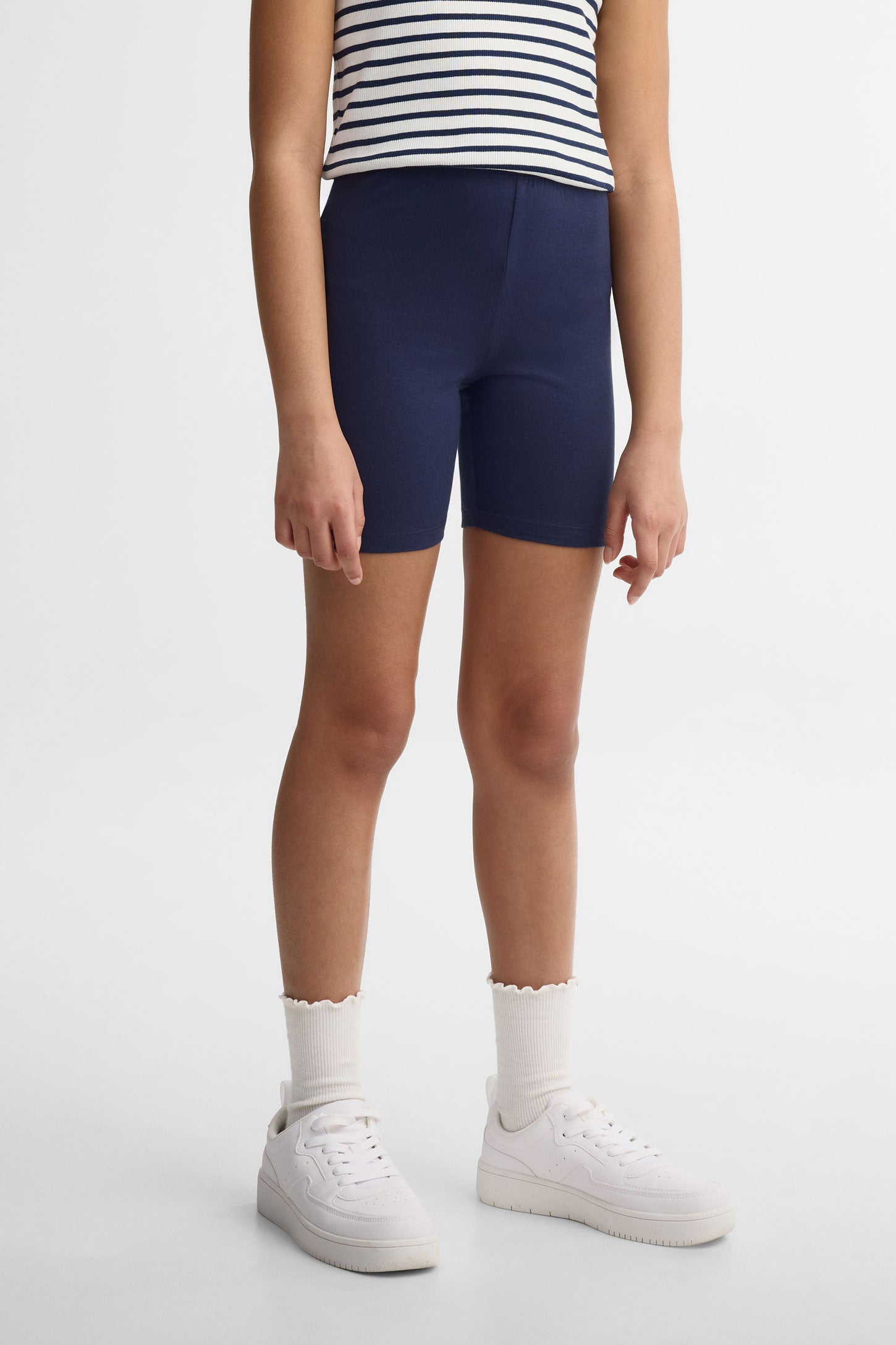 Lot de 2 cuissards en coton - Ado fille && BLEU MARINE