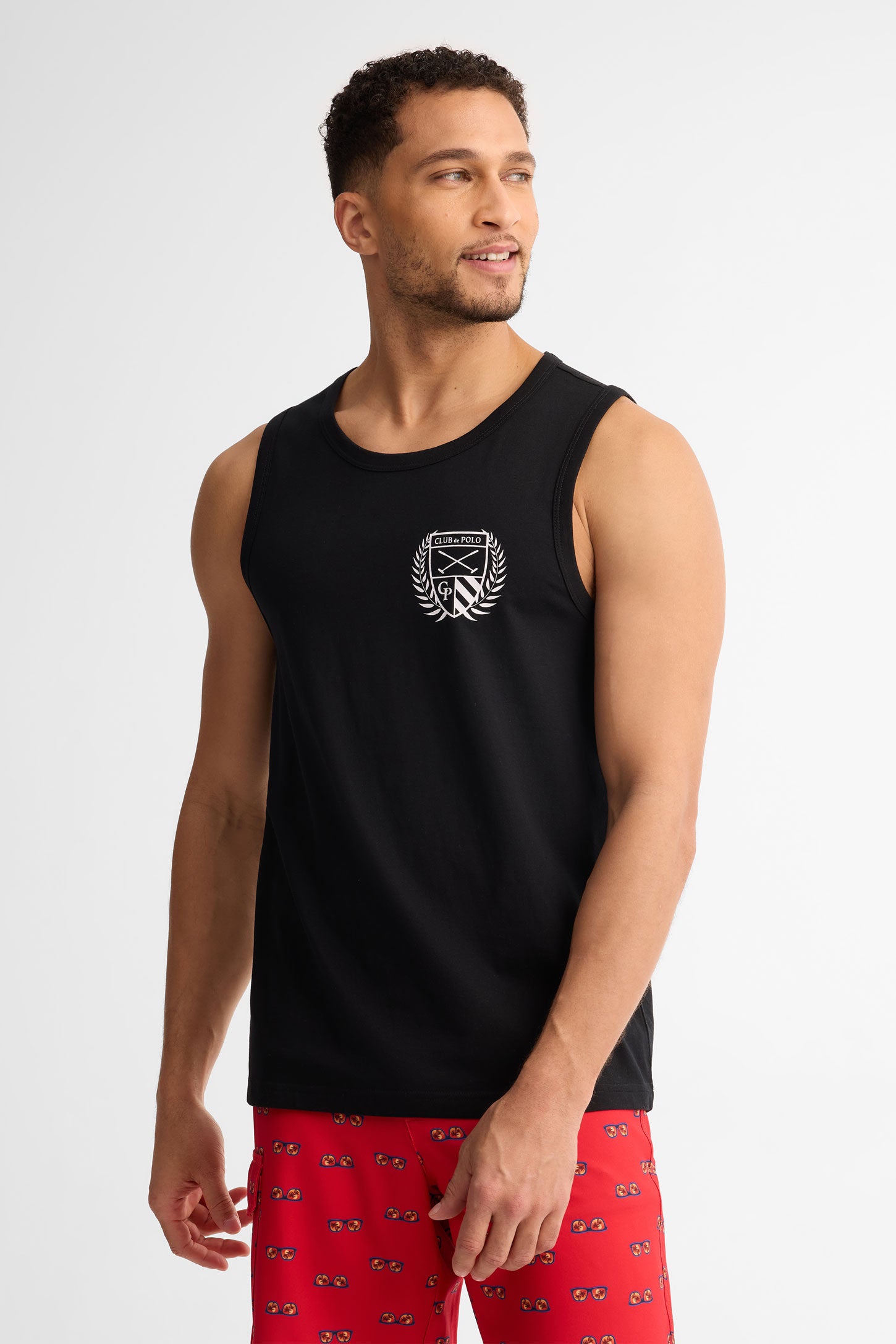Camisole col rond coton, 2/30$ - Homme && NOIR