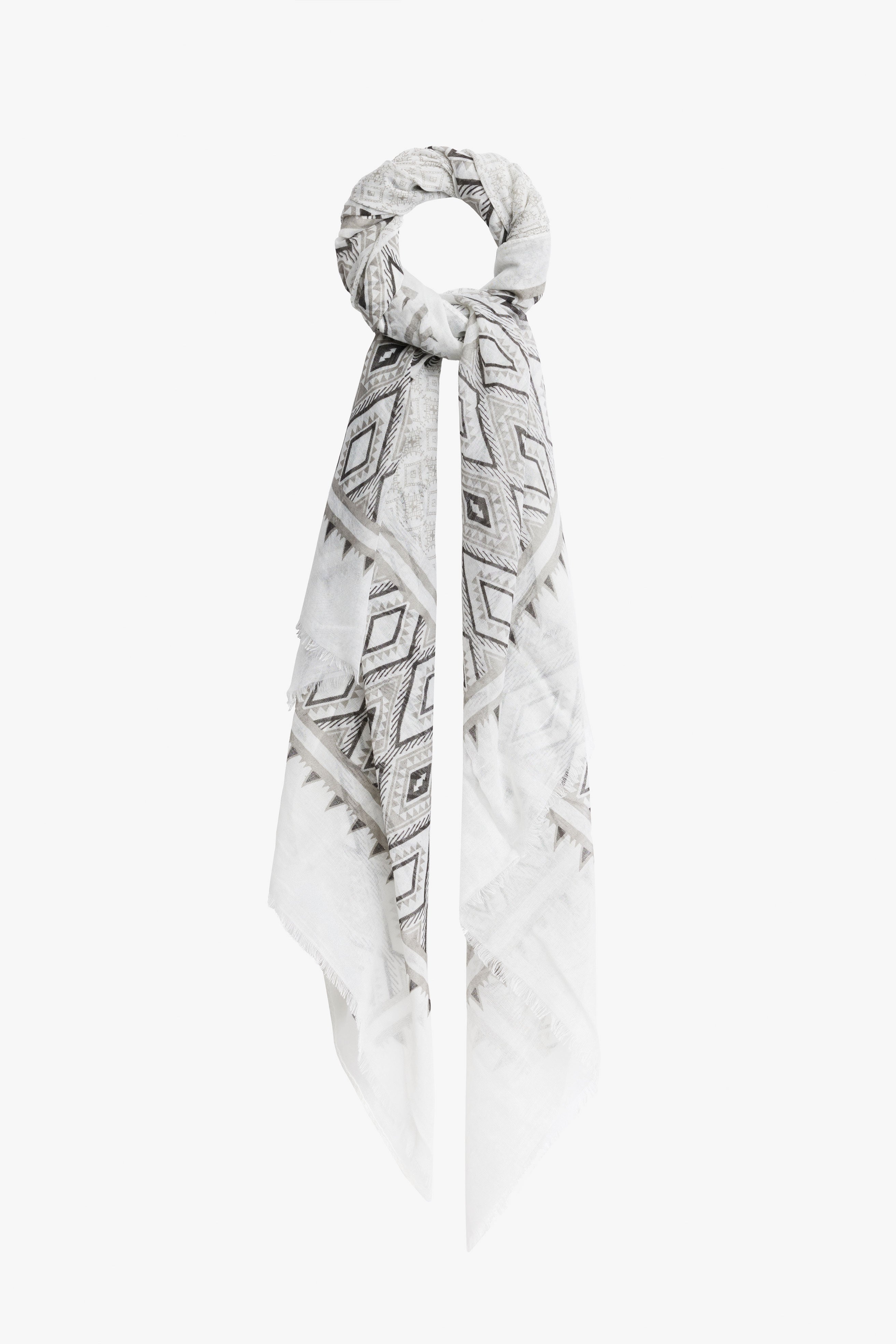 Foulard imprimé - Femme && GRIS MULTI