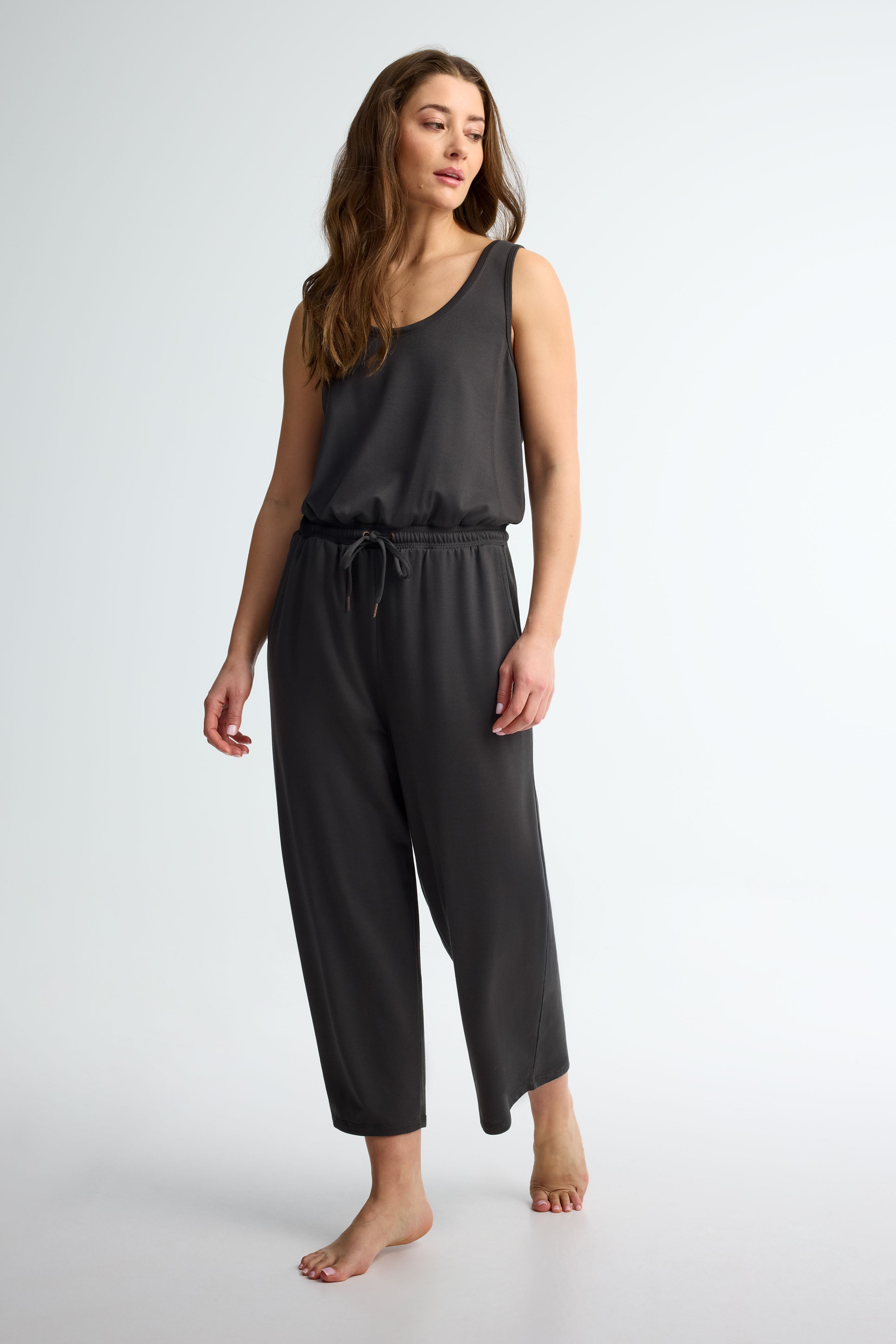 Combinaison jambe large - Femme && NOIR
