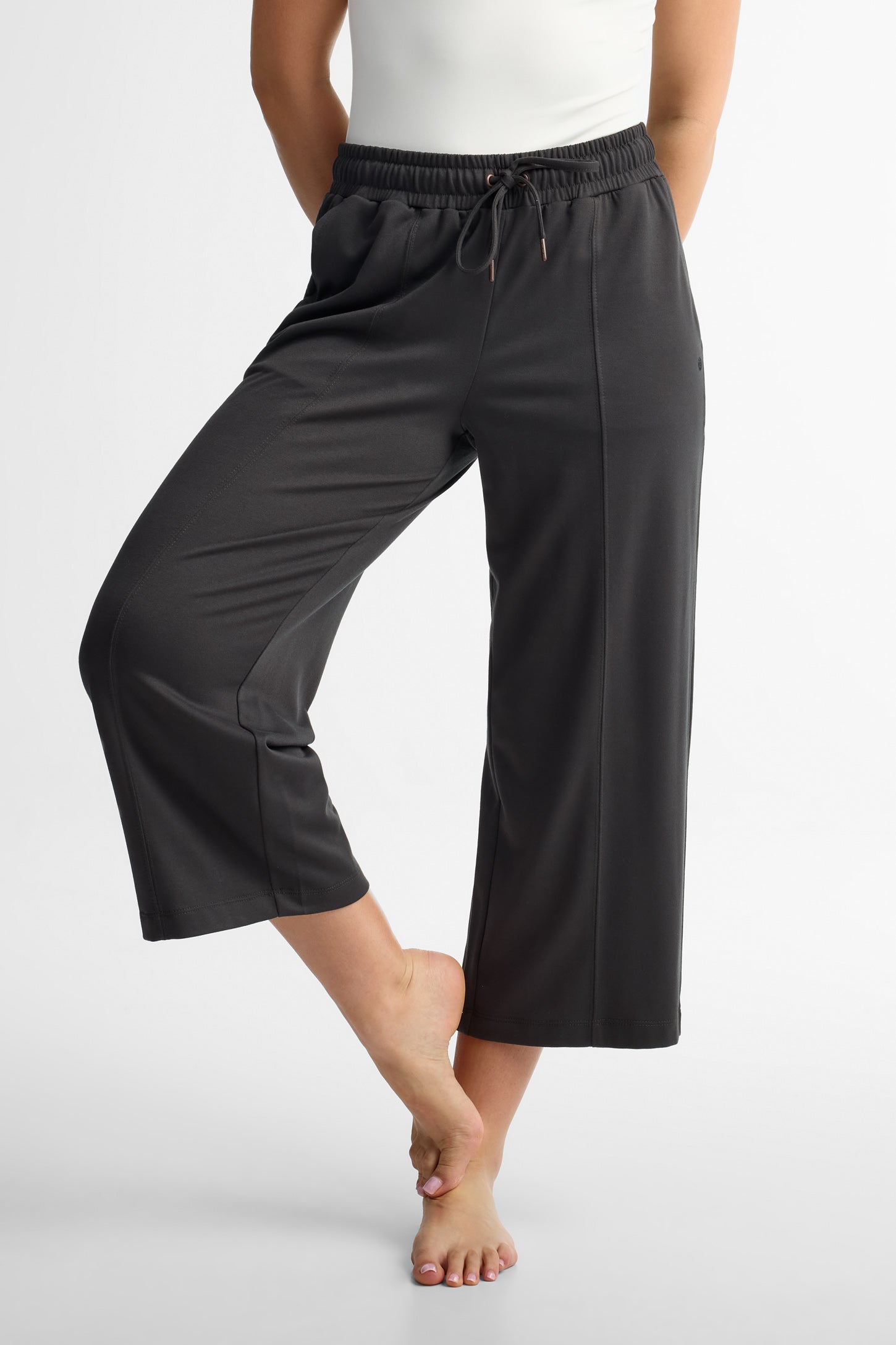 Pantalon jambe large - Femme && NOIR