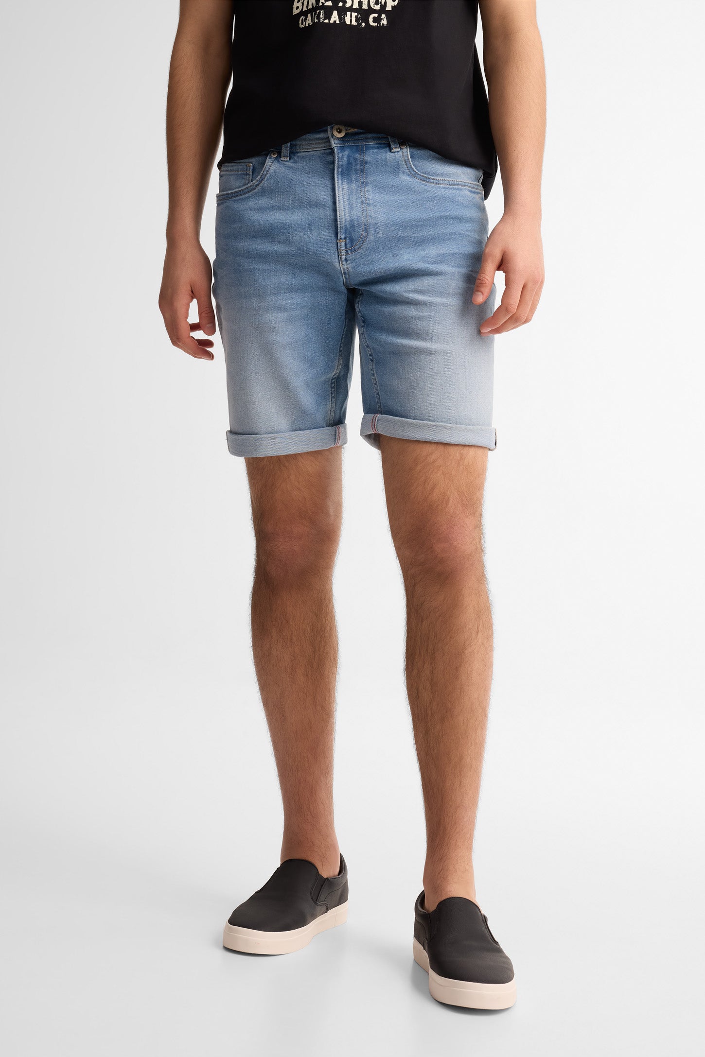 Short en jeans - Homme && BLEU PALE