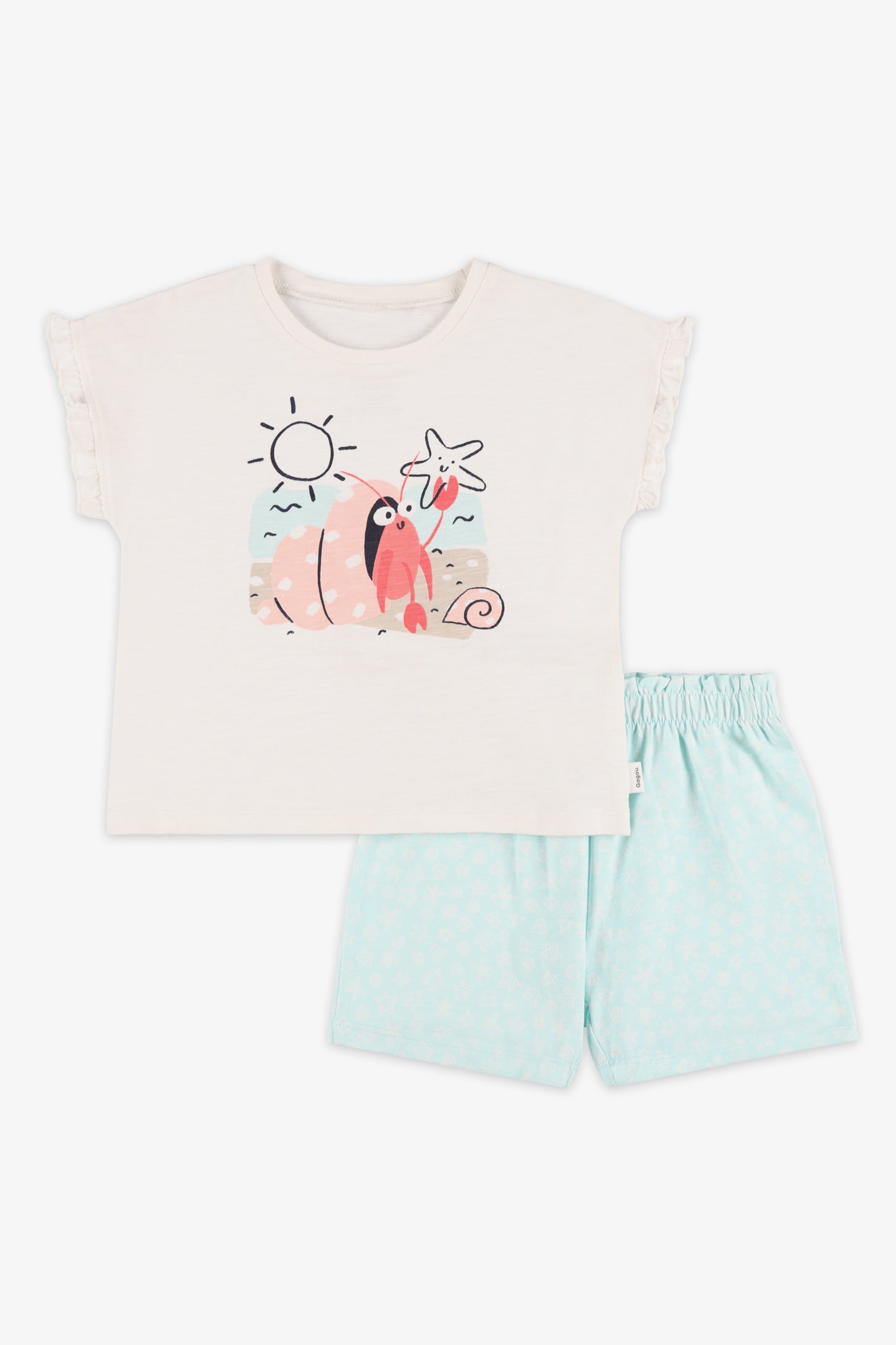Ensemble 2-pièces - Bébé fille && BLANC