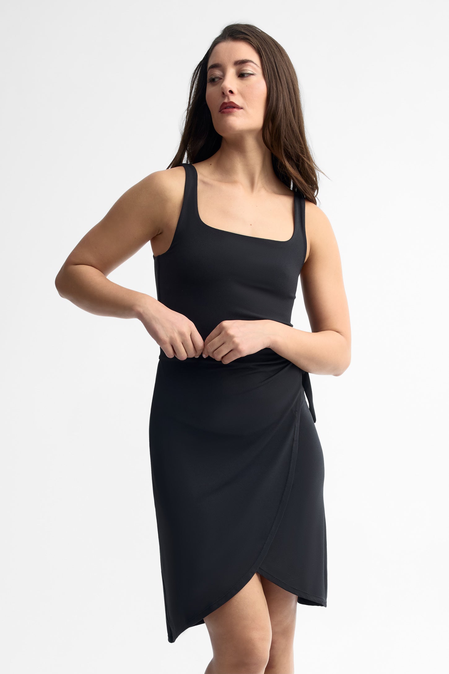 Robe coupe ajustée - Femme && NOIR