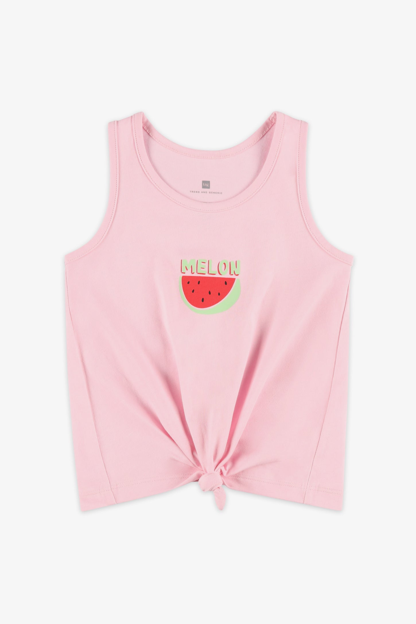 Camisole avec nœud au-devant coton, 2/20$ - Enfant fille && ROSE