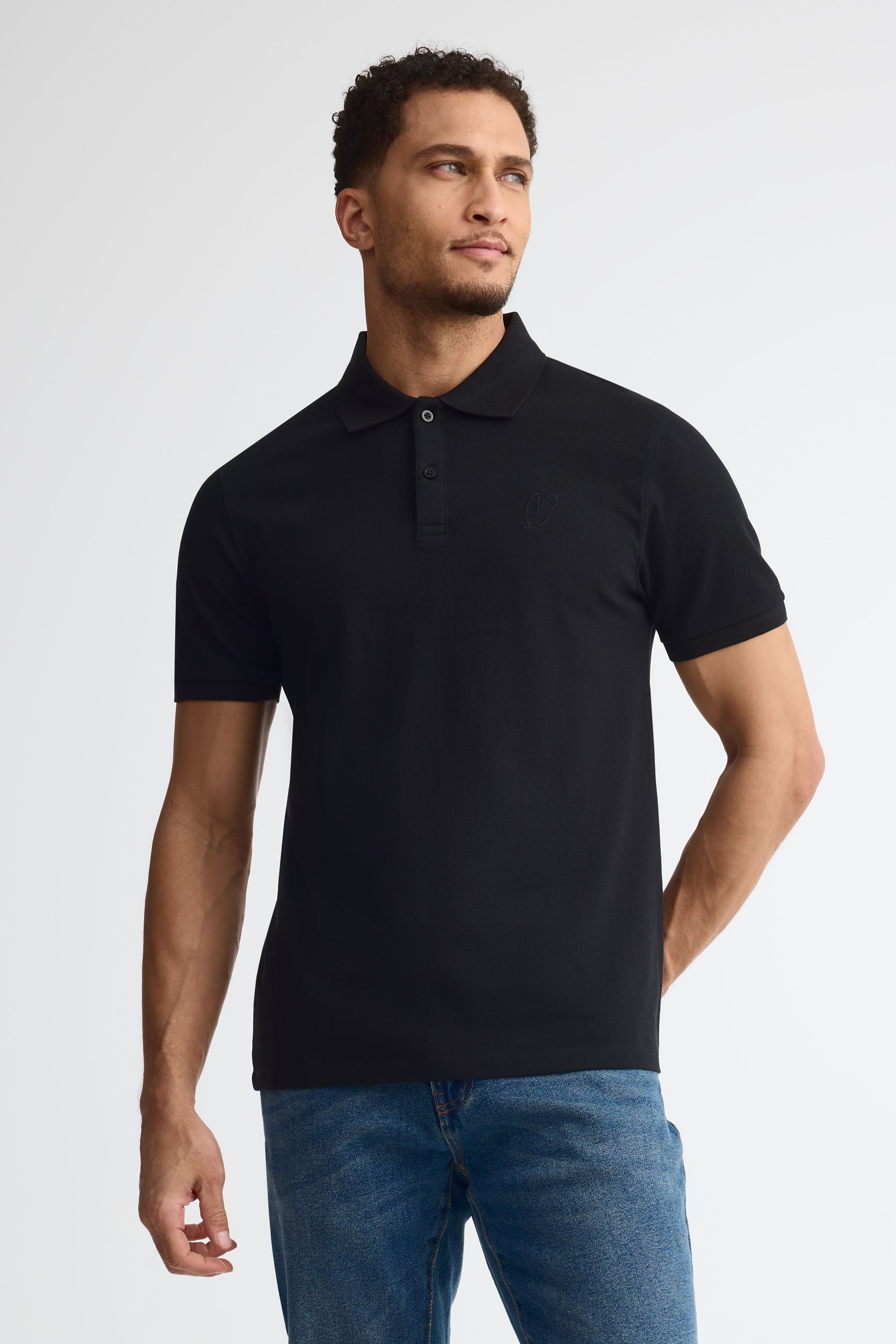 Polo manches courtes - Adulte unisexe && NOIR