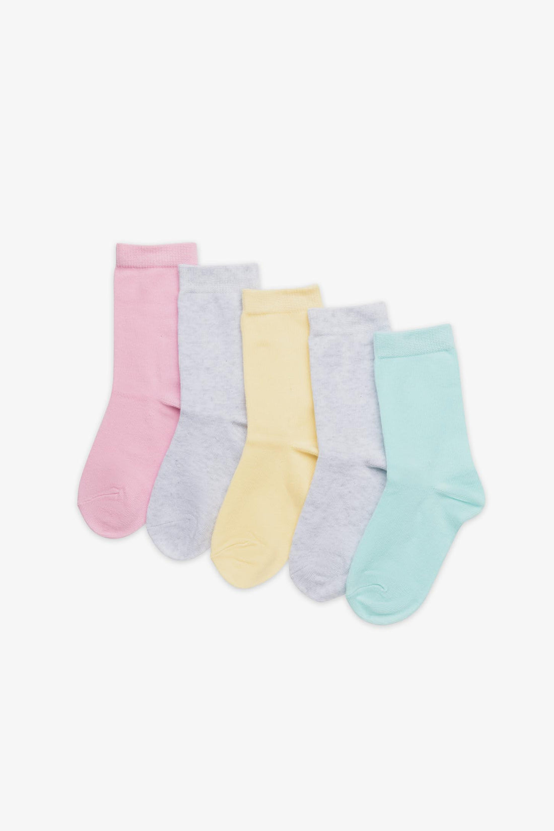 Bas crew en coton, multipack - Enfant fille && MULTI