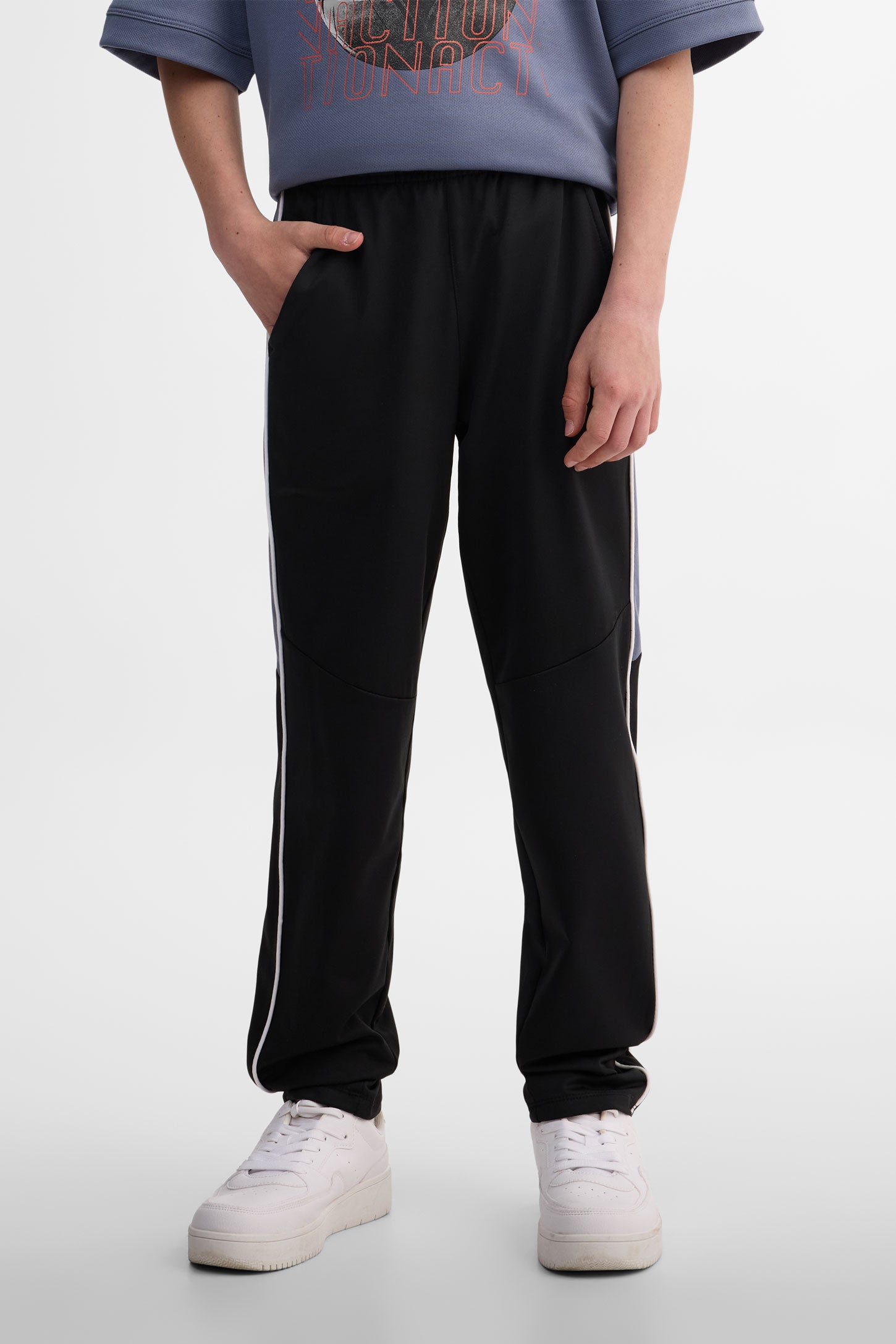 Pantalon coupe ajustée - Ado garçon && NOIR