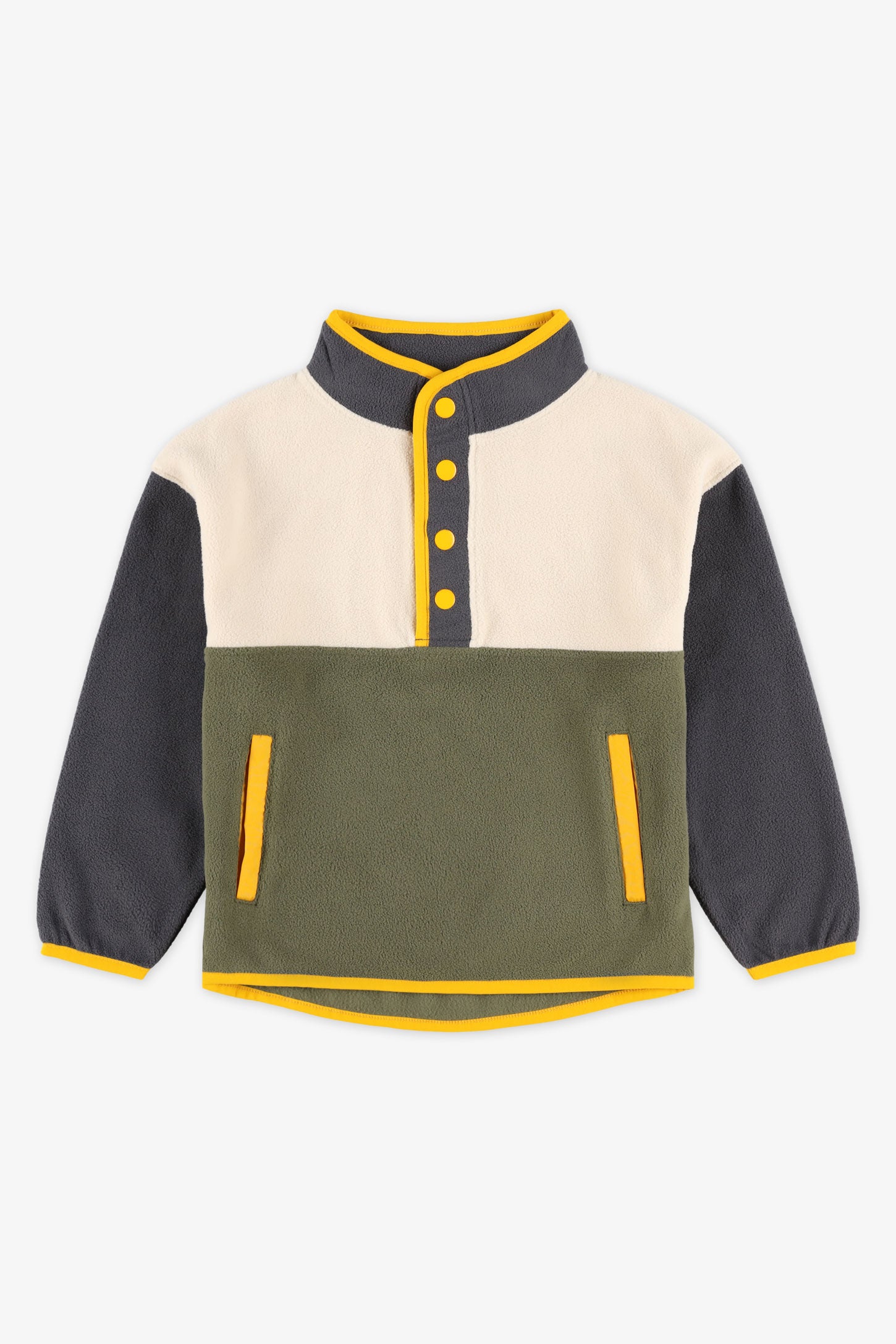 Chandail col montant micropolaire - Enfant garçon && BEIGE
