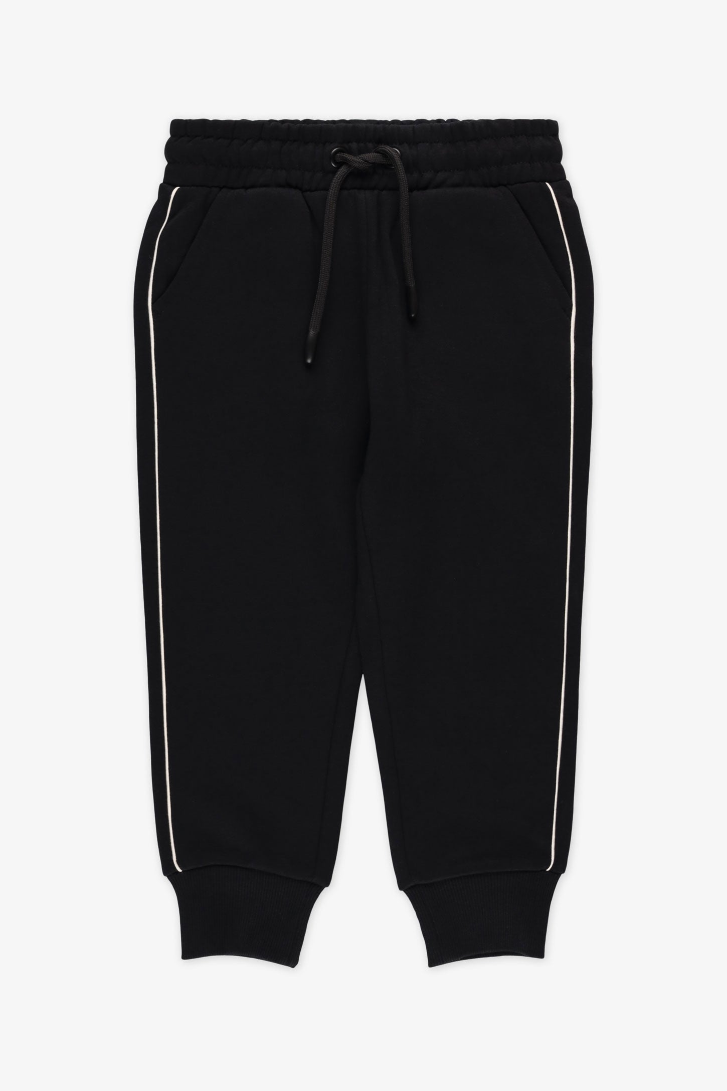 Pantalon jogger ouaté - Enfant garçon && NOIR