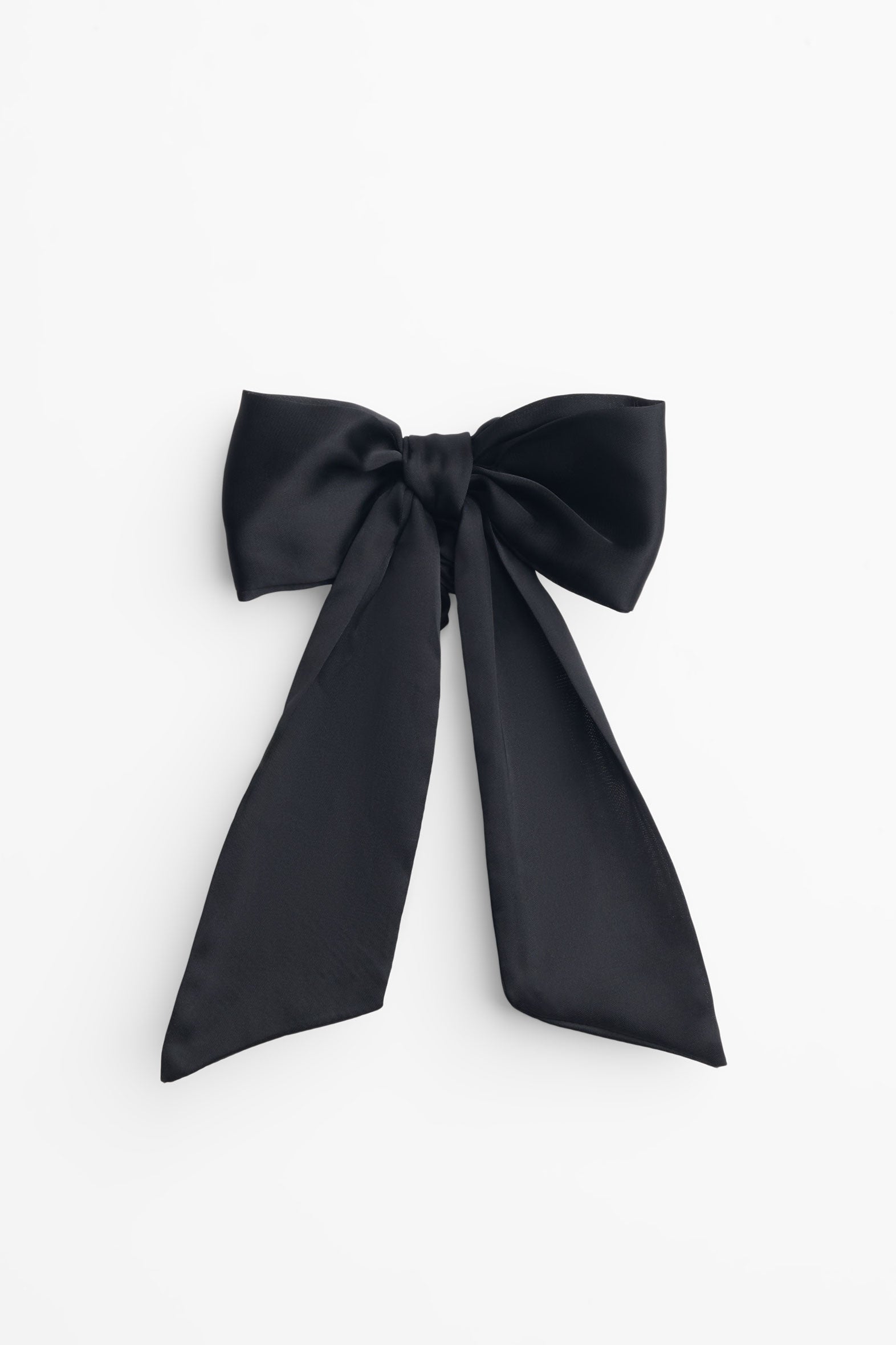 Pantalon élastique en satin avec boucle - Femme && NOIR