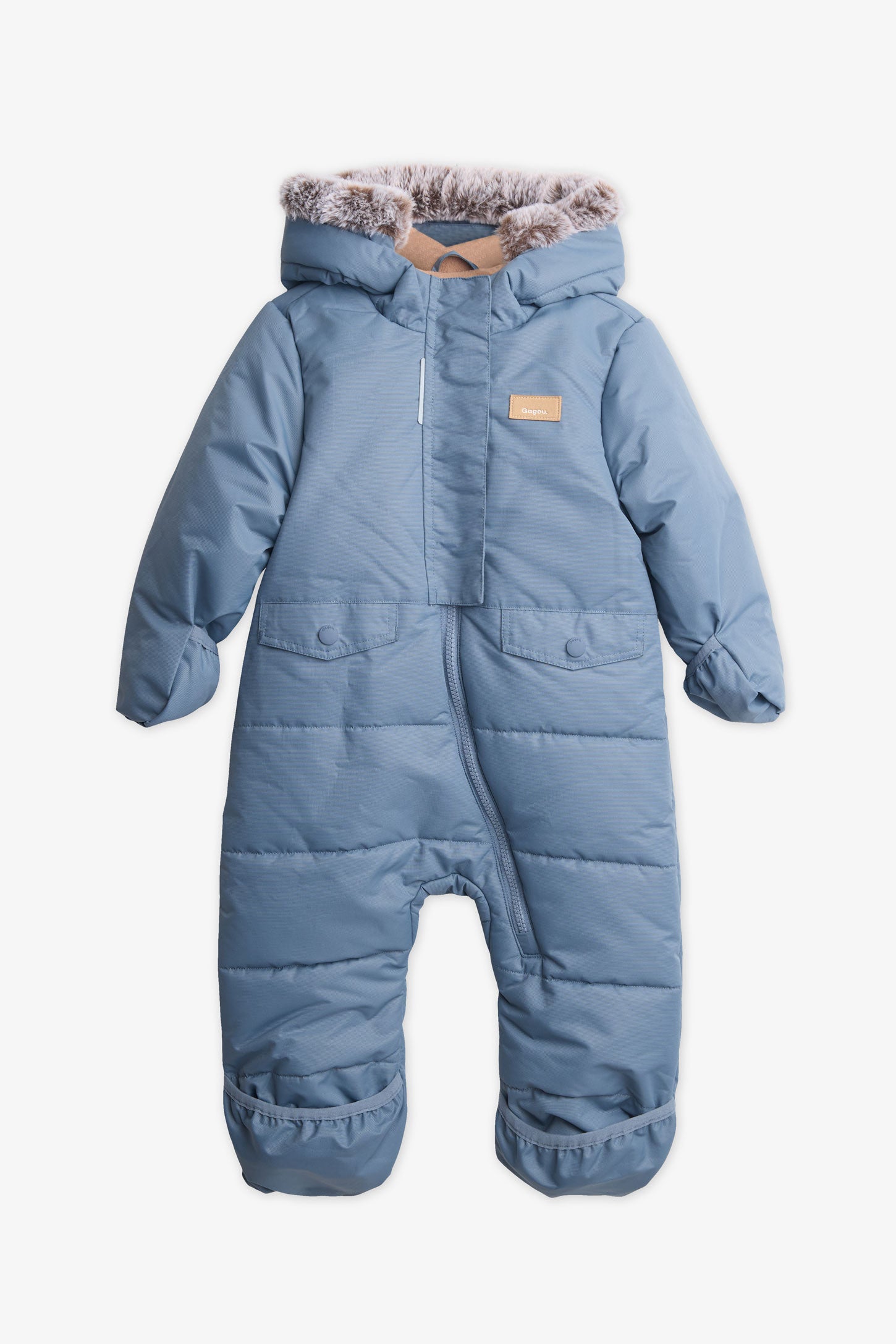 Habit de neige 1 pièce doublé polaire - Bébé garçon && GRIS