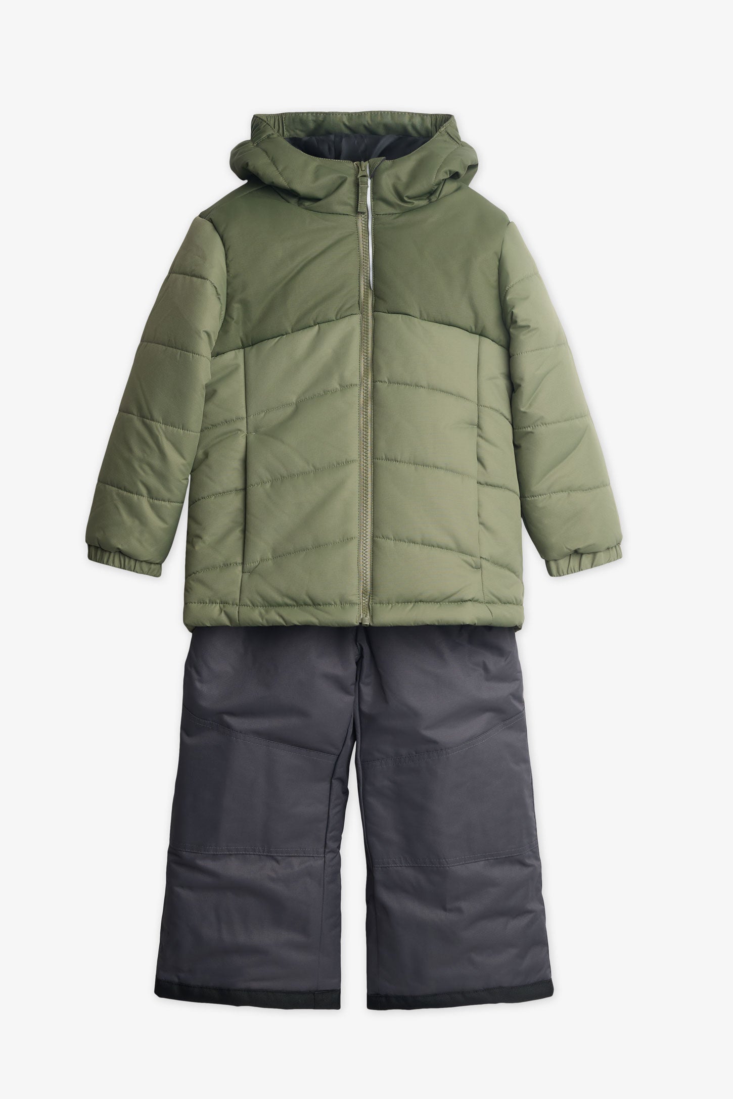 Ensemble de neige avec manteau et pantalon - Enfant garçon && KAKI