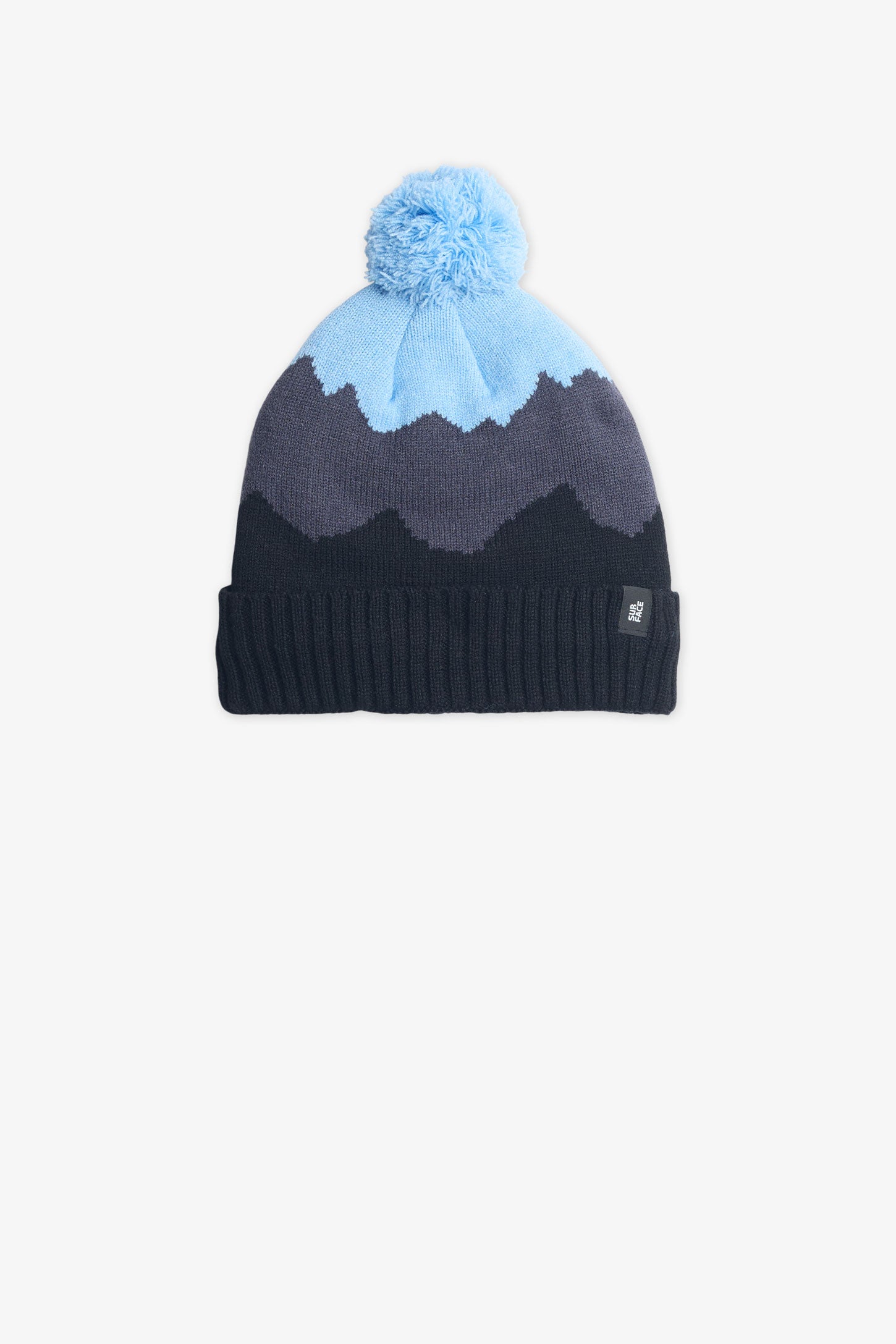 Tuque en tricot doublé avec pompon - Enfant garçon && BLEU