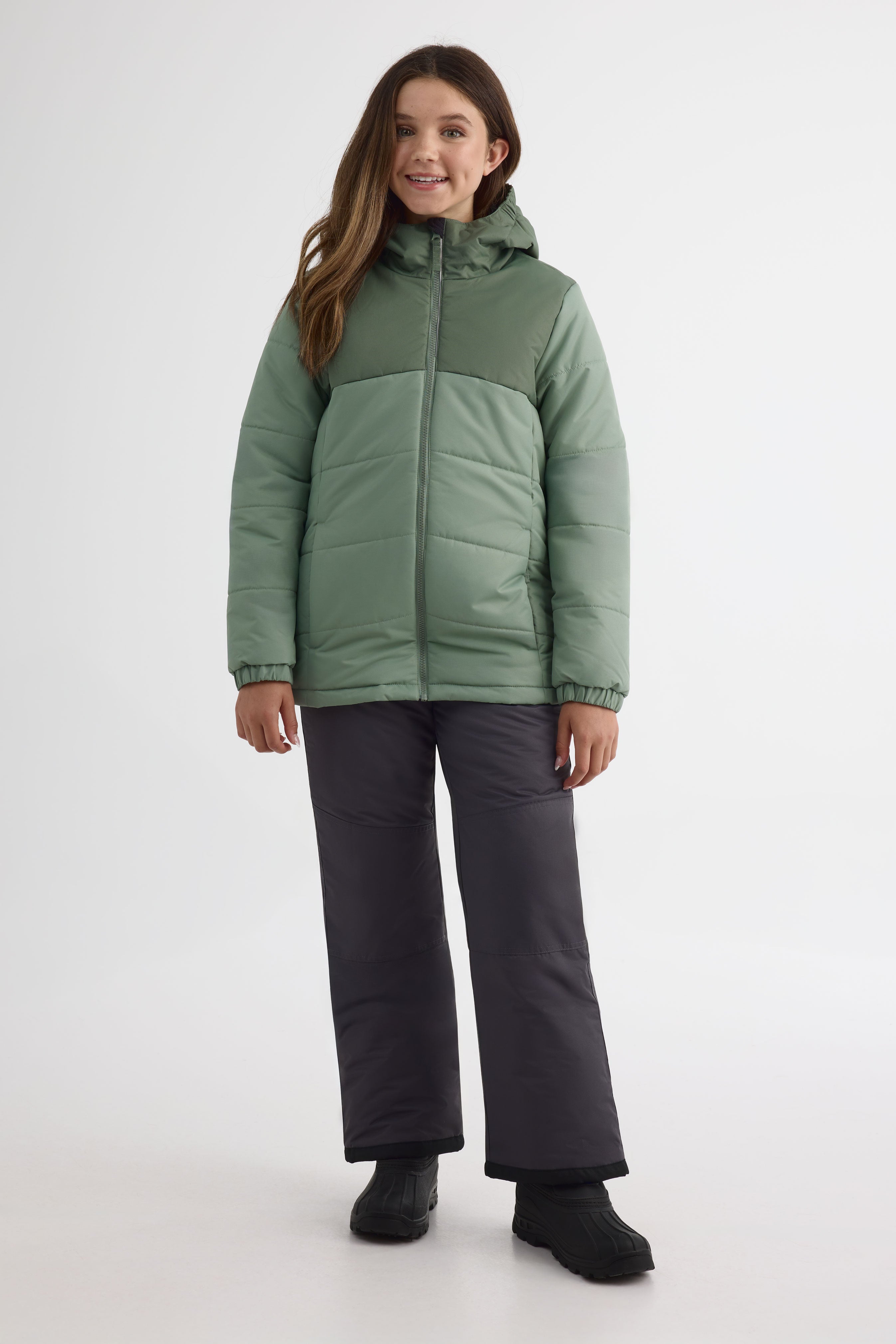 Habit de neige 2 pièces isolé - Ado fille && VERT