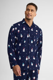Pyjama 2 pièces flanelle imprimé – Homme && MARIN/MULTI