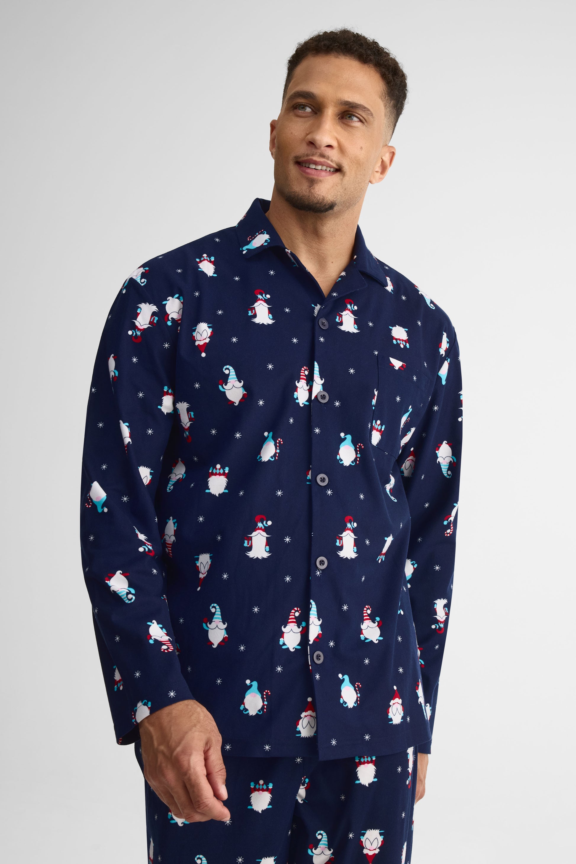 Pyjama 2 pièces flanelle imprimé – Homme && MARIN/MULTI
