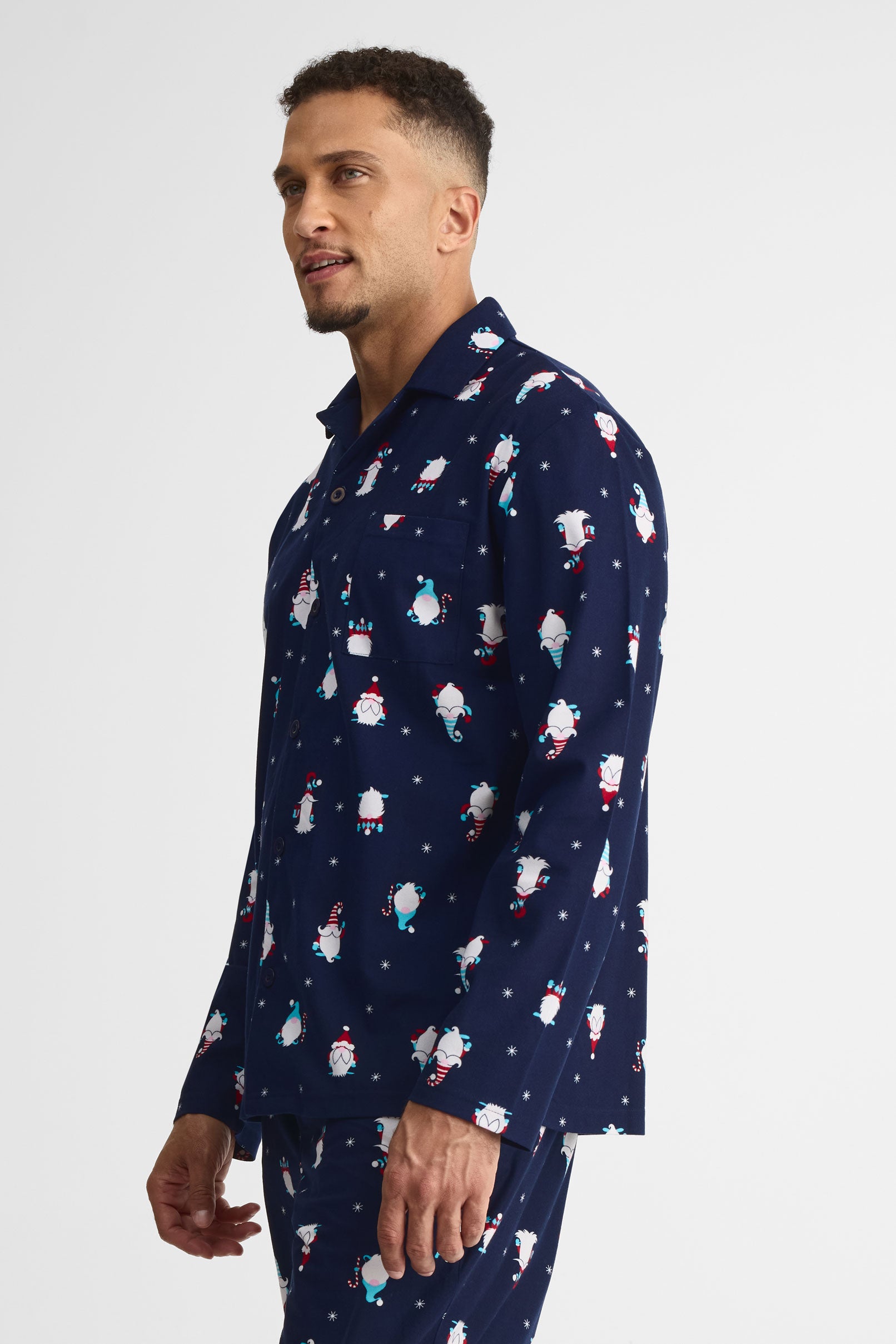 Pyjama 2 pièces flanelle imprimé – Homme && MARIN/MULTI