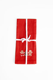 Pack de serviettes de table 18x28" && ROUGE