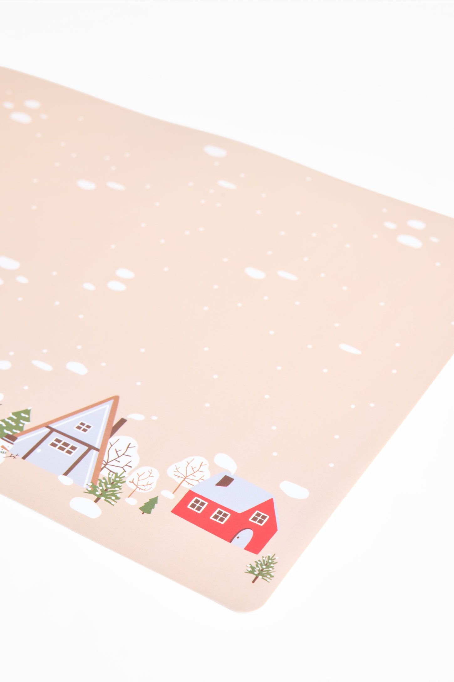 Napperon imprimé en plastique - 6 unités && BEIGE